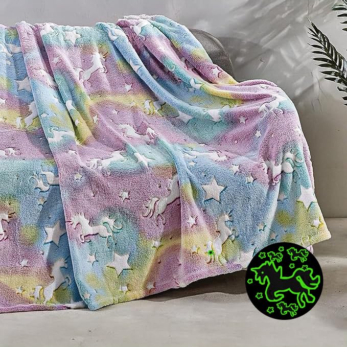 Faith, Hope, Love Home Décor Ultra Plush Cosmic Glow In The Dark Throw Blanket - Best Buy Furniture