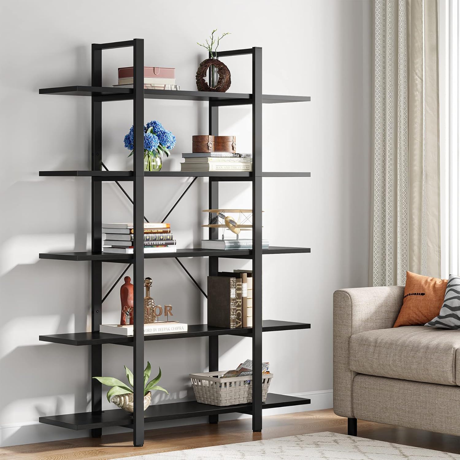5 Tier Bookshelf For Home