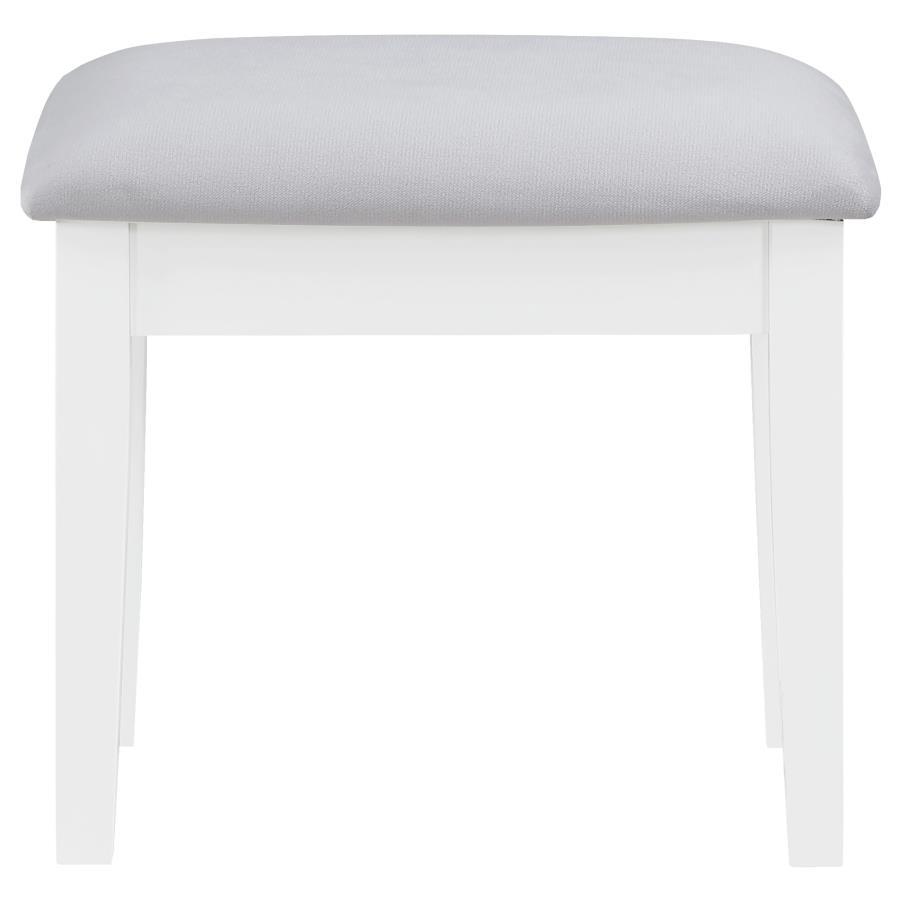 Regina - Makeup Vanity Table Set With Lighting - White