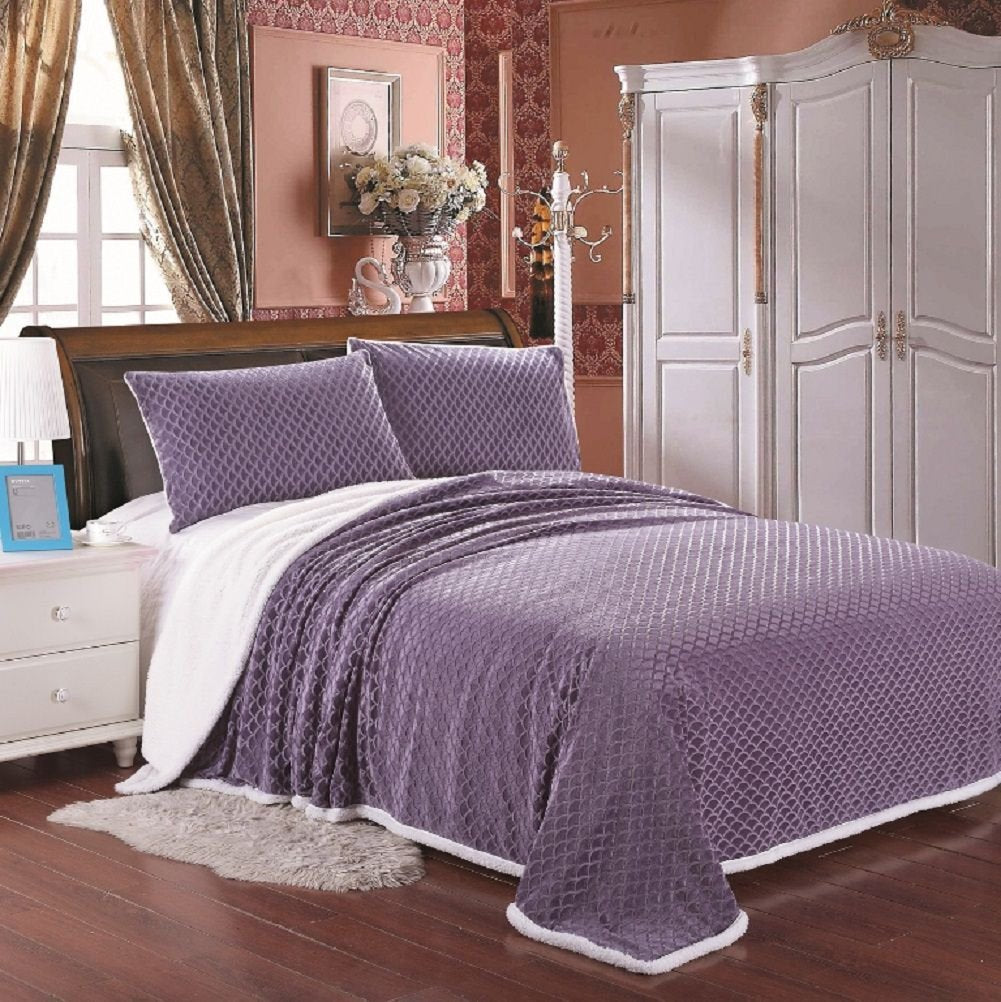 Decor&More Home Essentials Mermaid Oversized Sherpa Blanket - Best Buy Furniture