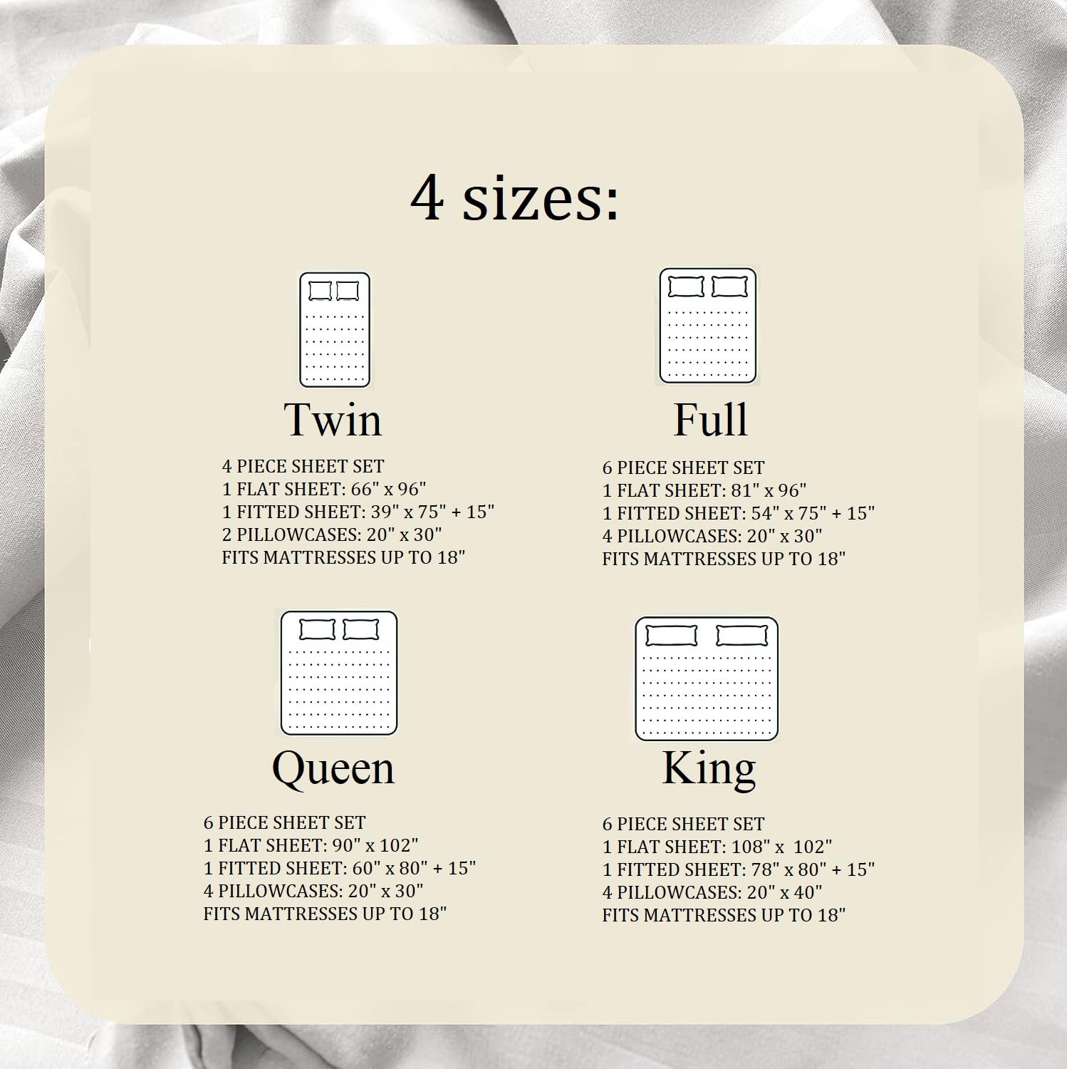 Faith, Hope, Love Home Decor 4 Piece Twin Sheet Set Includes 1 Flat Sheet 1 Fitted Sheet 2 Pillow Cases - Best Buy Furniture