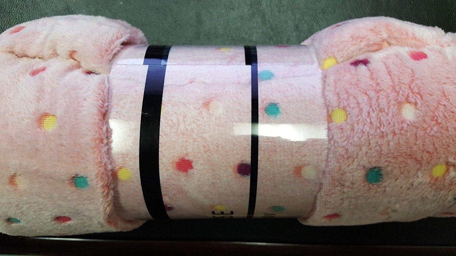 Faith, Hope, Love Home Décor Velvet Touch Rainbow Polka Dot Throw Fleece Blanket - Best Buy Furniture