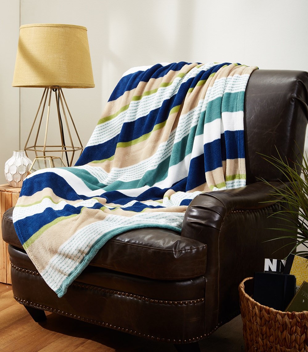 Decor&More Home Essentials Cameo Microplush Blanket - Best Buy Furniture