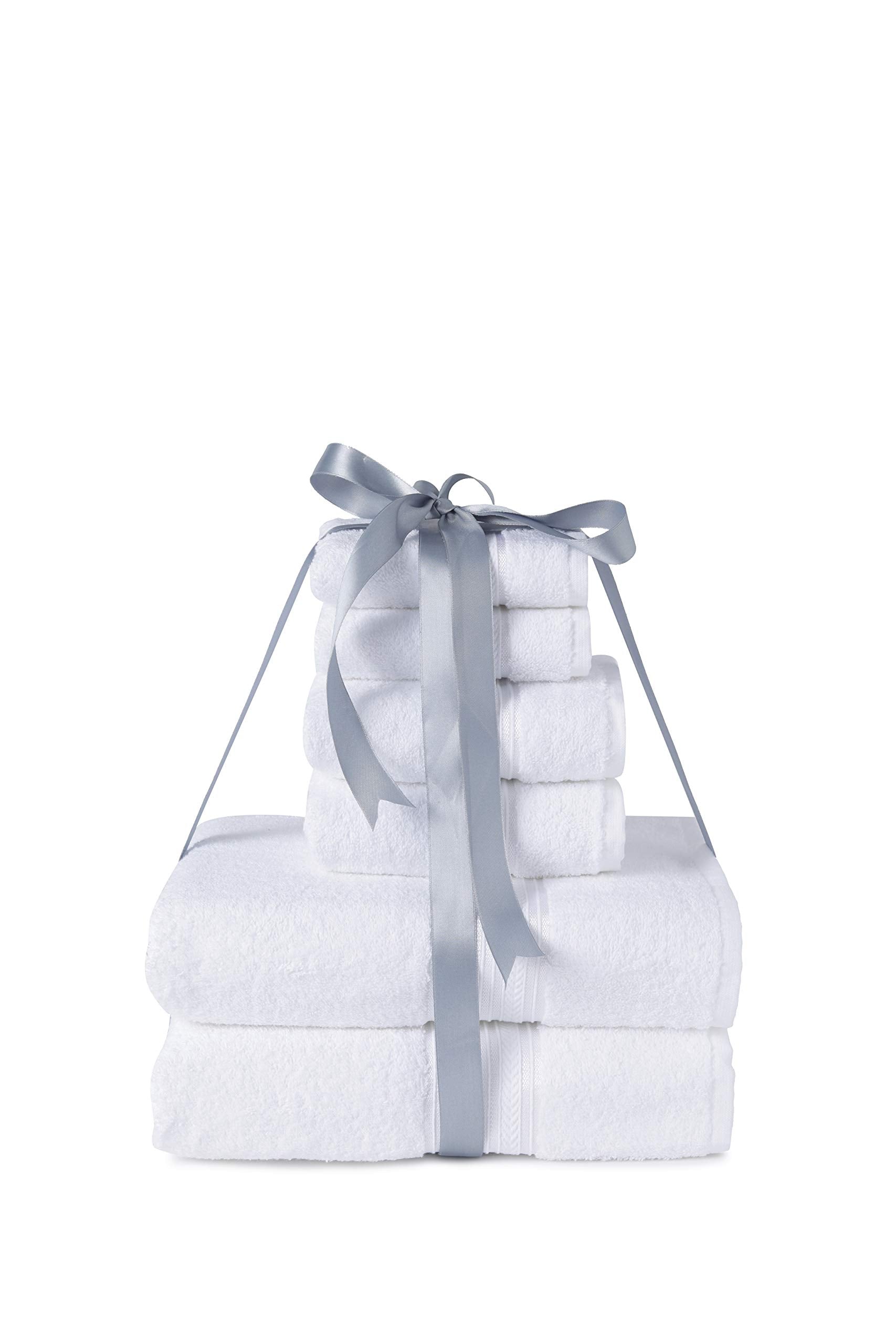 Faith, Hope, Love Home Decor Bathessentials 100% Cotton Extra Heavy 6 Piece Bath Towel Set - Best Buy Furniture