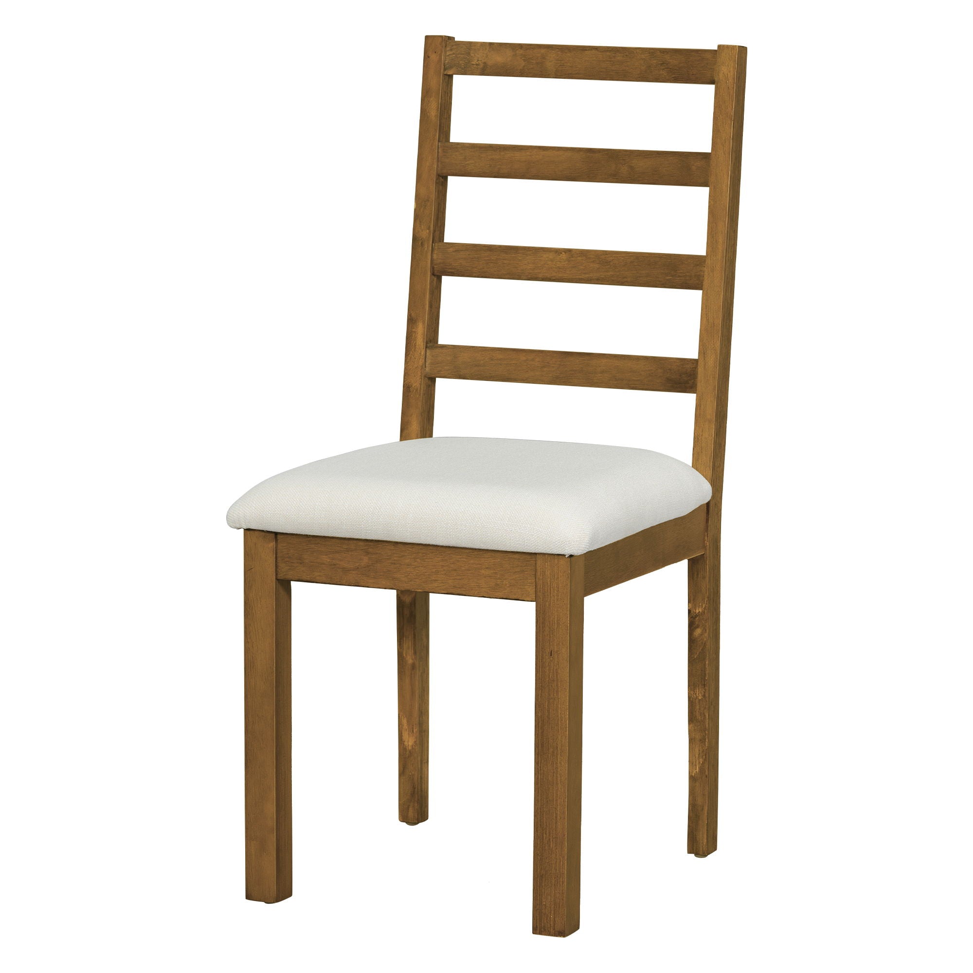 Topmax - 6 Piece Farmhouse Extendable Pedestal Dining Table Set With 18Inch Removable Leaf, Bench And 4 Ladder Back Dining Chairs - Best Buy Furniture