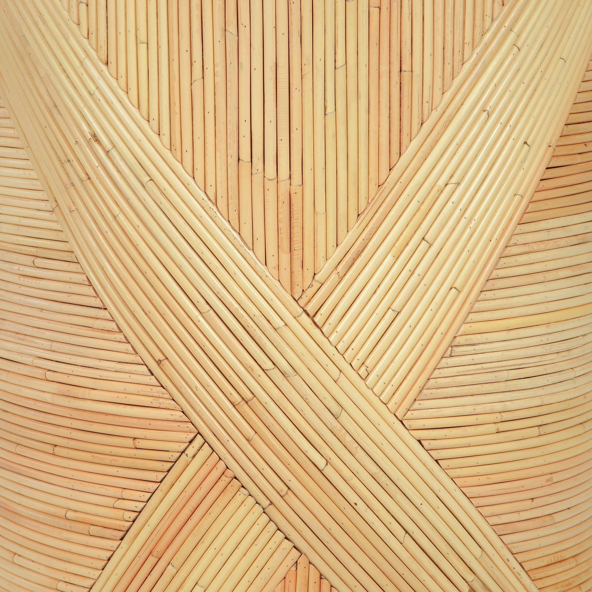 Matea - Rattan Cross Side Table - Natural