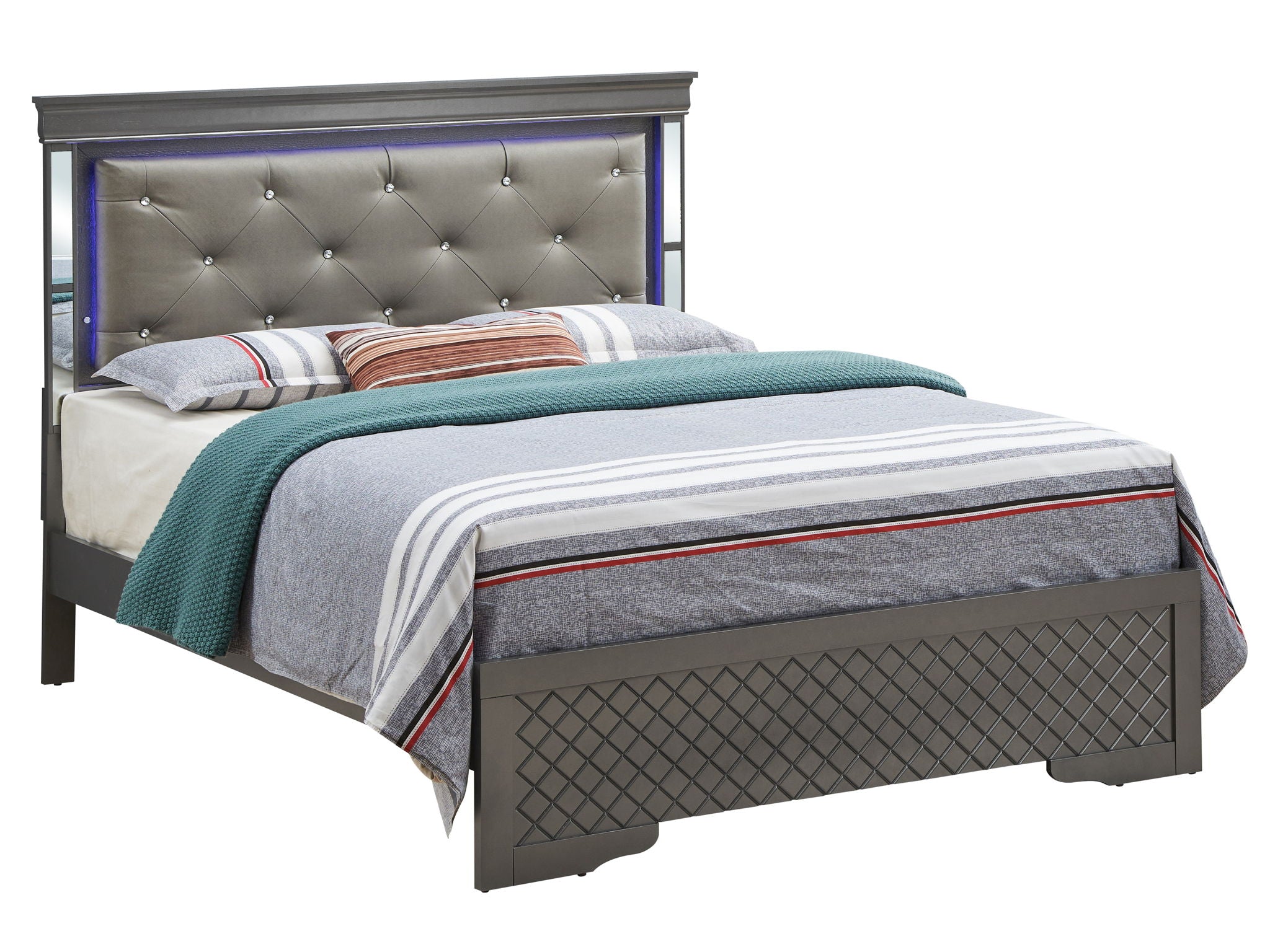 Verona - Full Bed - Metalic Black