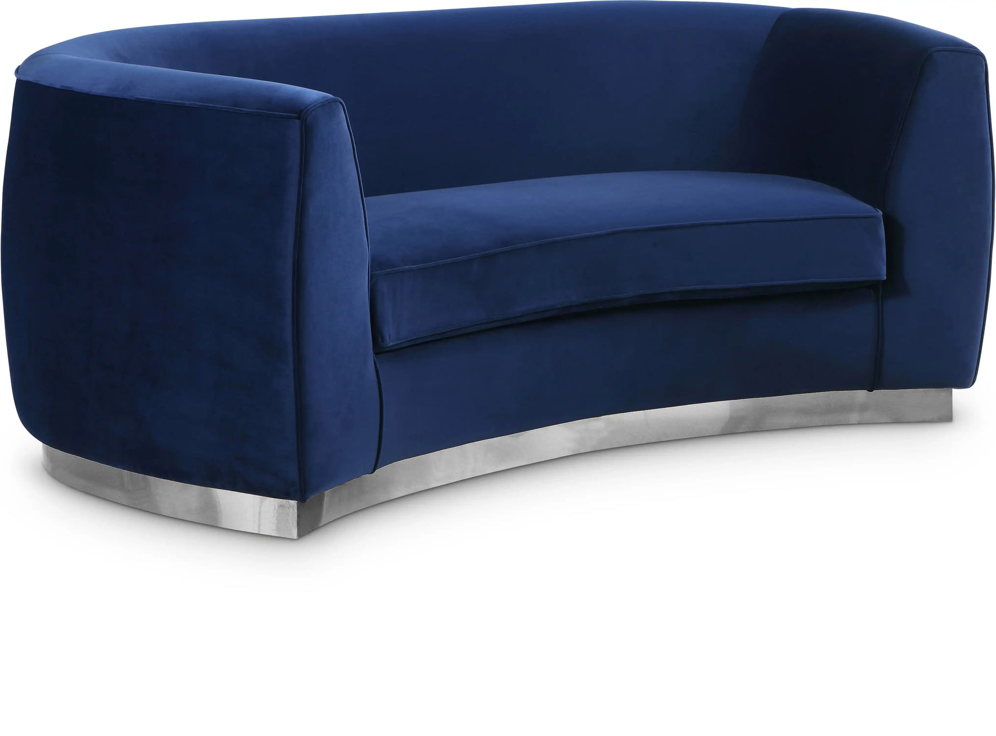 Julian - Loveseat with Chrome Base - Best Buy Furniture
