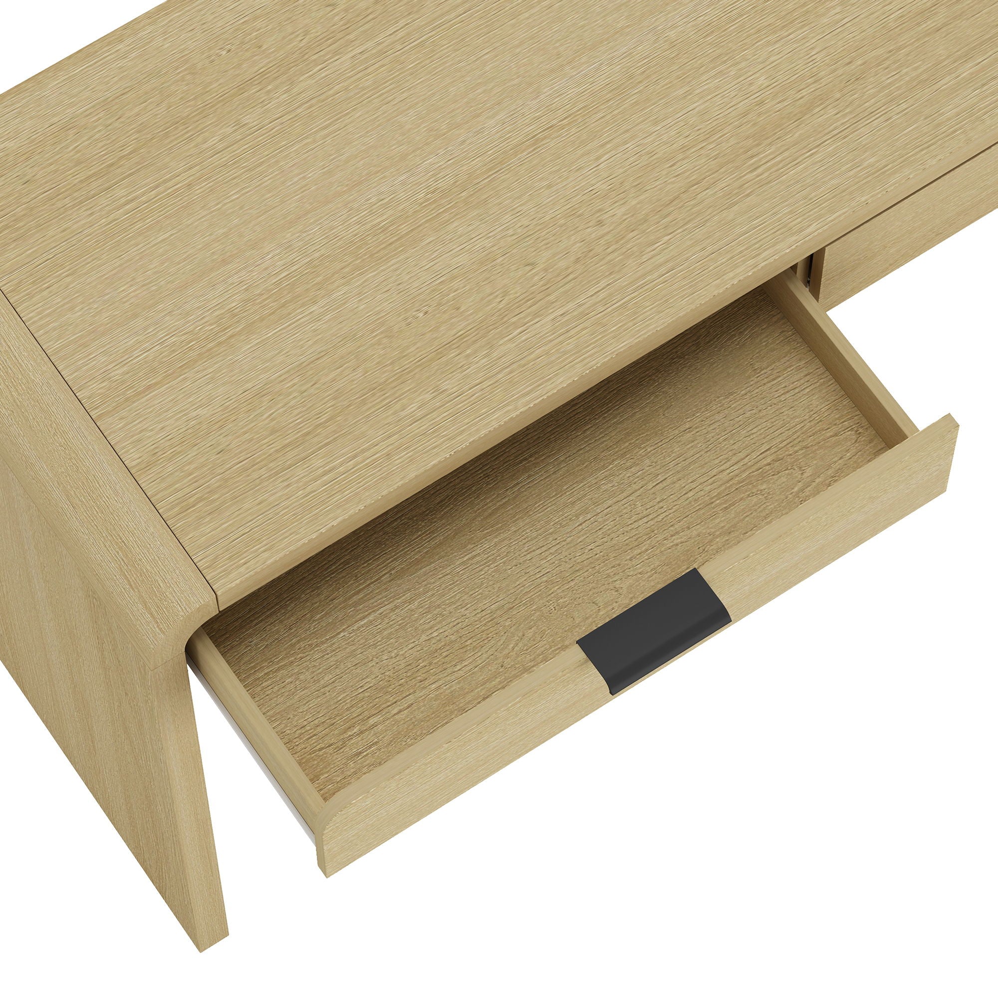 Grace - Office Desk & 2 Drawers - Oak