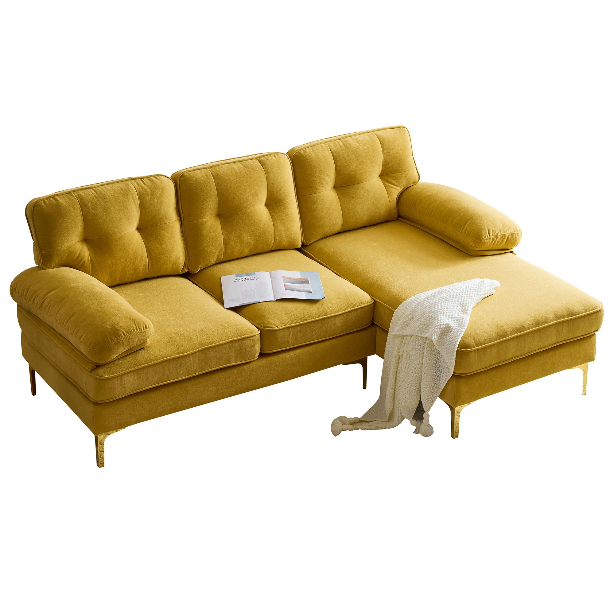 Modern L Shaped Sectional Sofa For Living Room