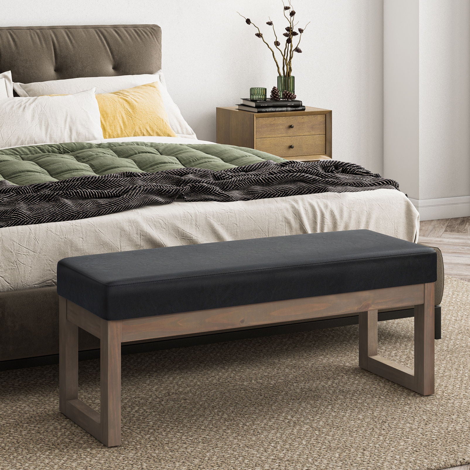 Milltown - Upholstered Ottoman Bench - Best Buy Furniture