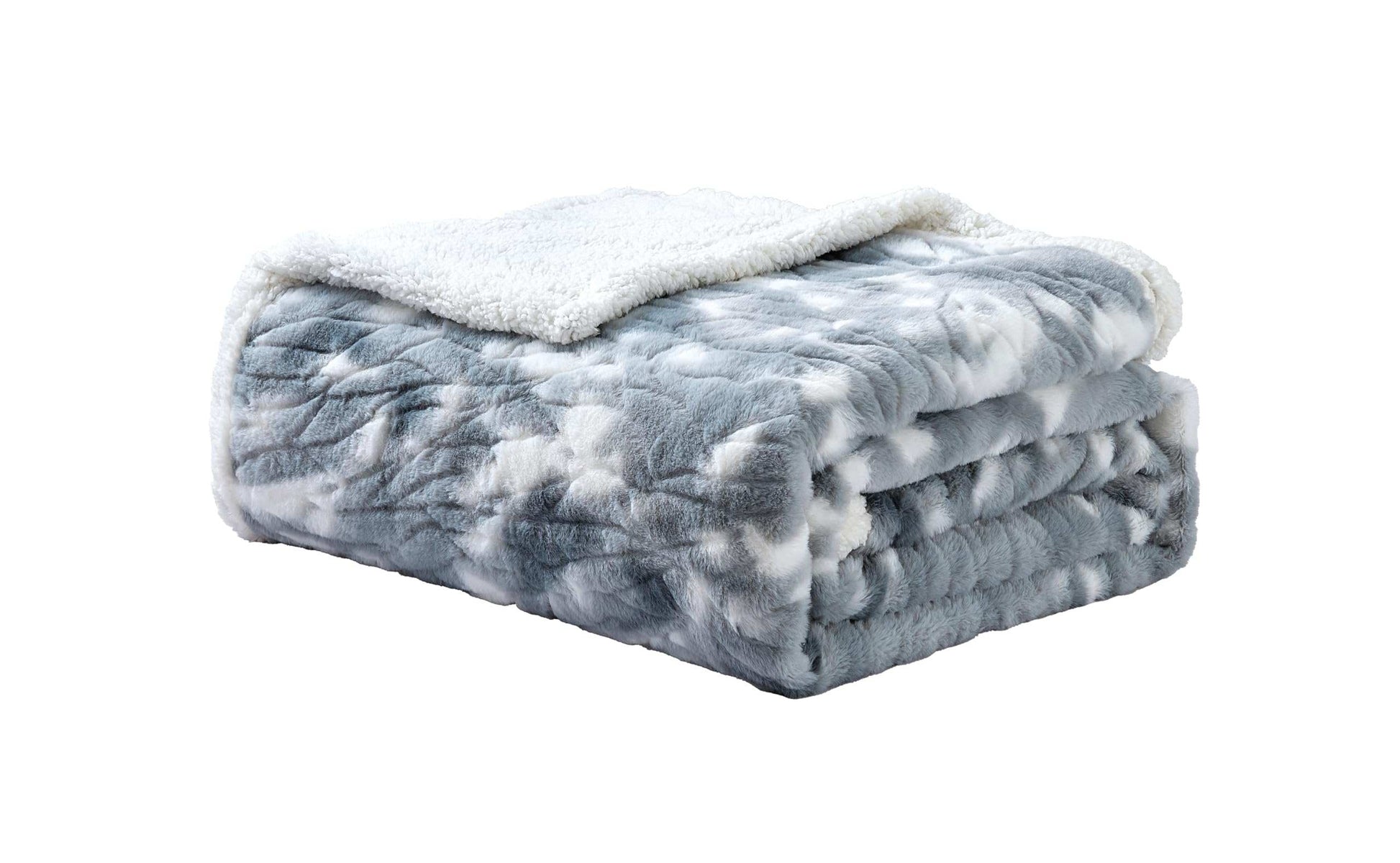 Faith, Hope, Love Home Decor King Size Alaska Faux Fur Sherpa Blanket - Best Buy Furniture