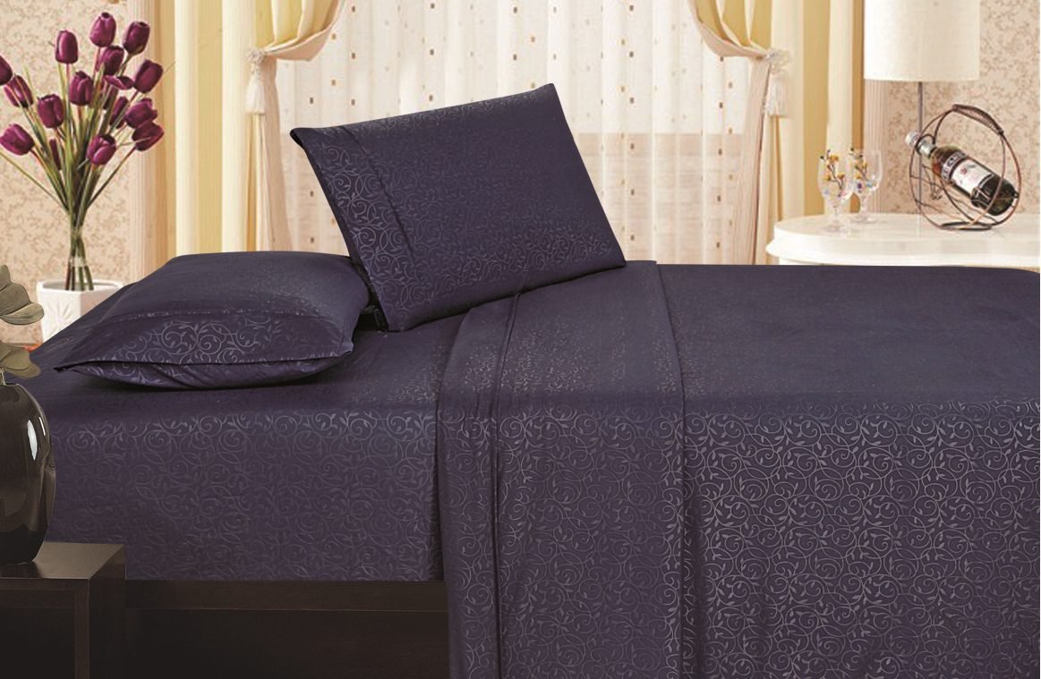 Decor&More 1800 Series Vine Embossed Sheet Set - Best Buy Furniture