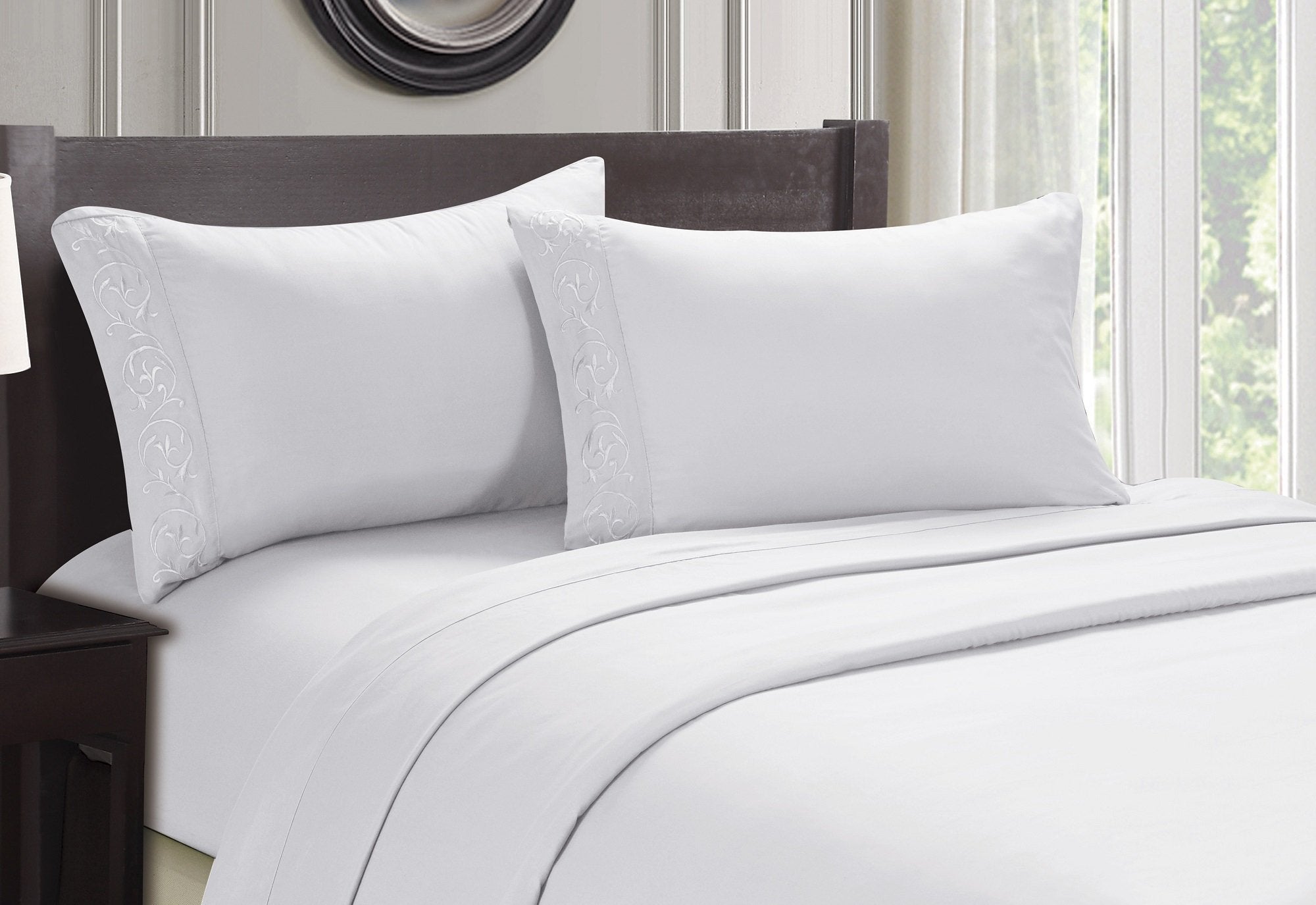 Faith, Hope, Love Home Decor Ultra Lush Soft Touch Venus Embroidered Sheet Set - Best Buy Furniture