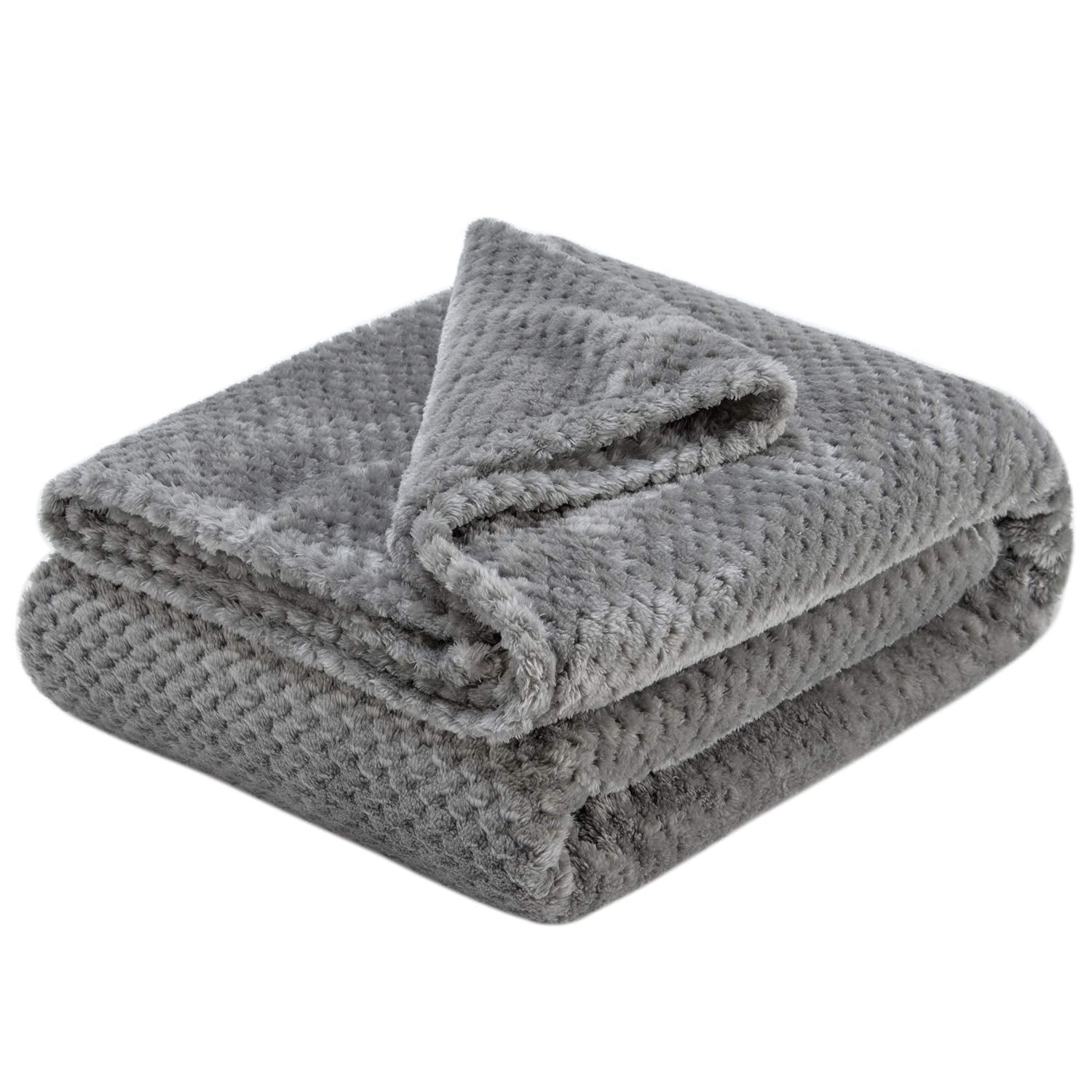Decor&More Home Essentials Popcorn Textured Microplush Blanket - Best Buy Furniture