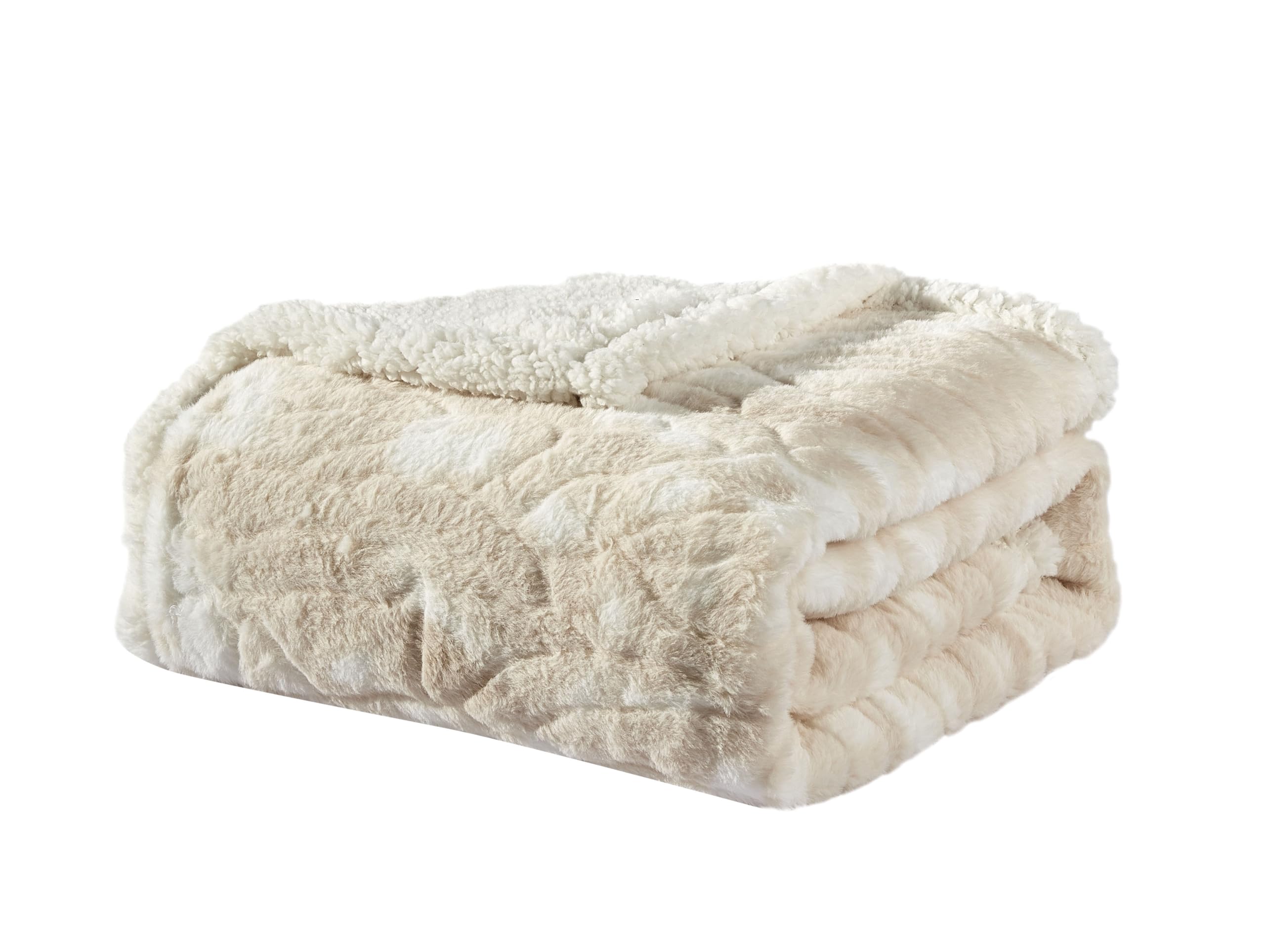 Faith, Hope, Love Home Decor King Size Alaska Faux Fur Sherpa Blanket - Best Buy Furniture