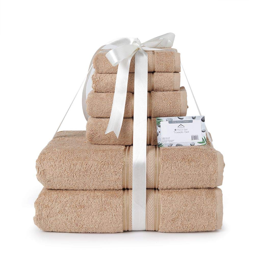 Faith, Hope, Love Home Decor Bathessentials 100% Cotton Extra Heavy 6 Piece Bath Towel Set - Best Buy Furniture