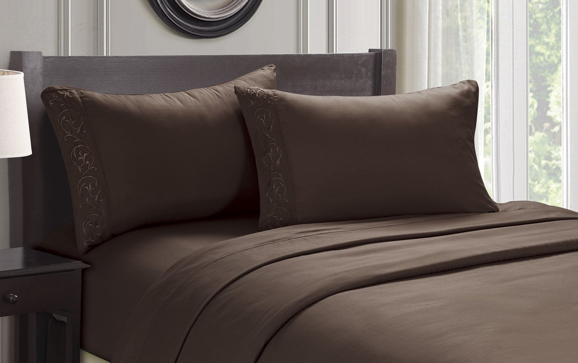 Faith, Hope, Love Home Decor Ultra Lush Soft Touch Venus Embroidered Sheet Set - Best Buy Furniture