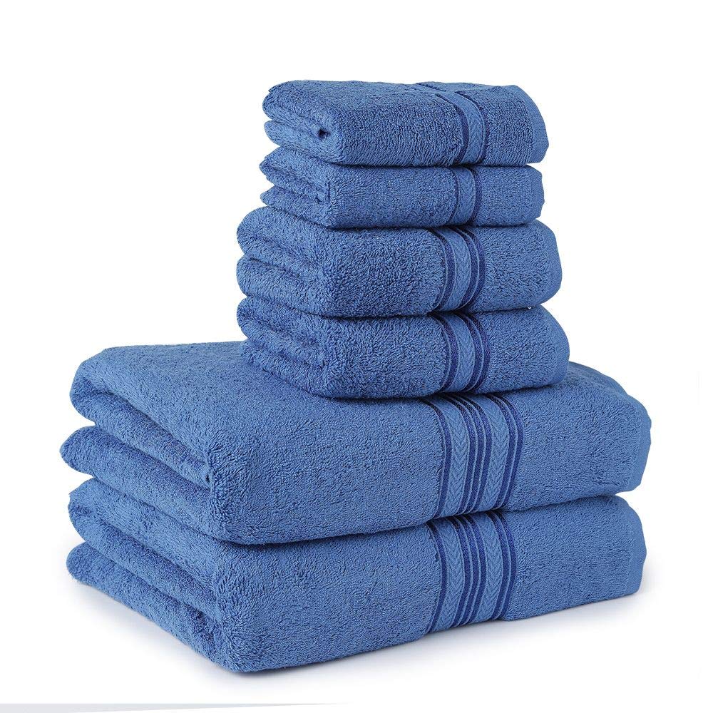 Faith, Hope, Love Home Decor Bathessentials 100% Cotton Extra Heavy 6 Piece Bath Towel Set - Best Buy Furniture