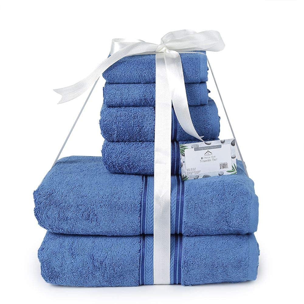 Faith, Hope, Love Home Decor Bathessentials 100% Cotton Extra Heavy 6 Piece Bath Towel Set - Best Buy Furniture