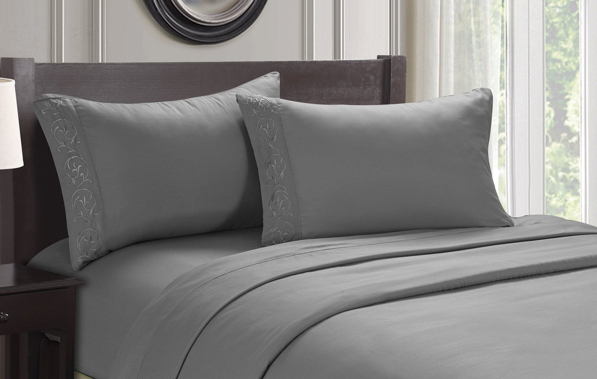 Faith, Hope, Love Home Decor Ultra Lush Soft Touch Venus Embroidered Sheet Set - Best Buy Furniture