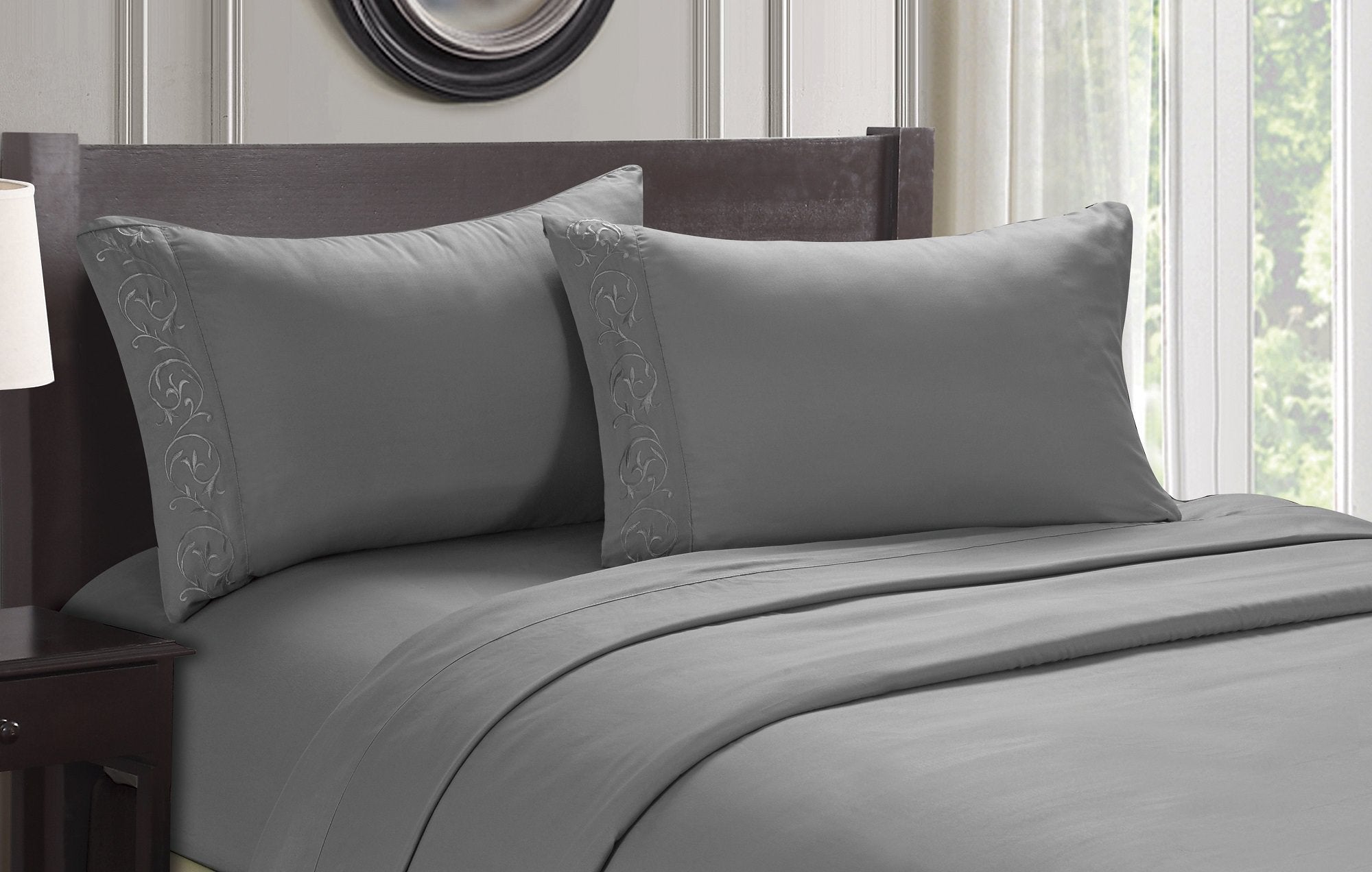 Faith, Hope, Love Home Decor Ultra Lush Soft Touch Venus Embroidered Sheet Set - Best Buy Furniture