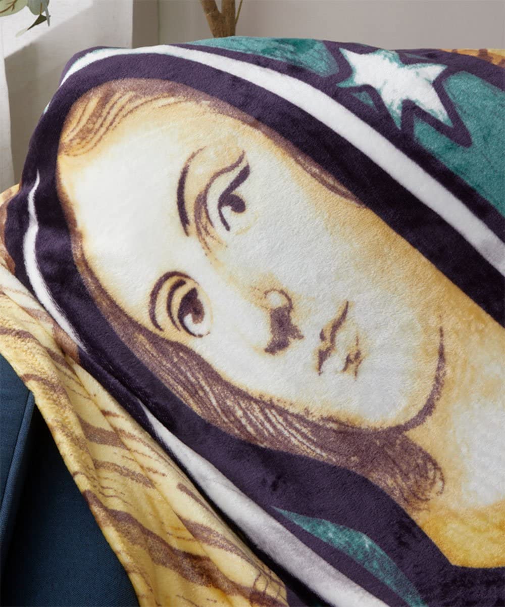 Decor&More Religious 50" x 70" Oversized Super Soft Microplush Throw Blanket - Best Buy Furniture