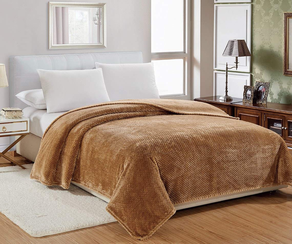 Decor&More Ultra Lush Soft&Cozy Popcorn Textured Microplush Blanket - Best Buy Furniture