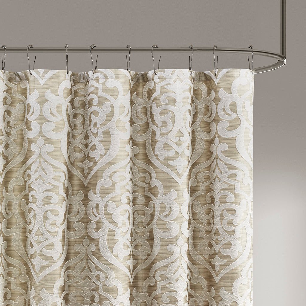 72" x 72" jacquard shower curtain - Tuesday Morning - Shower Curtains
