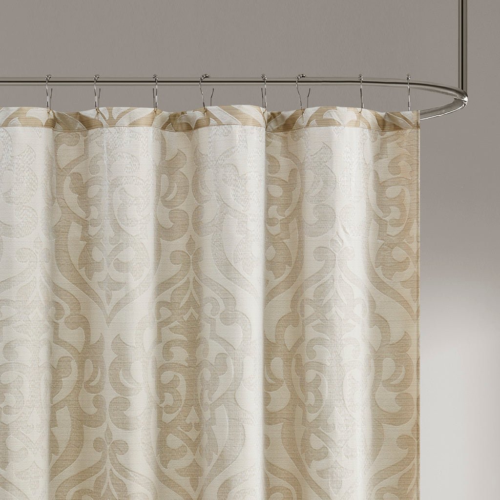72" x 72" jacquard shower curtain - Tuesday Morning - Shower Curtains