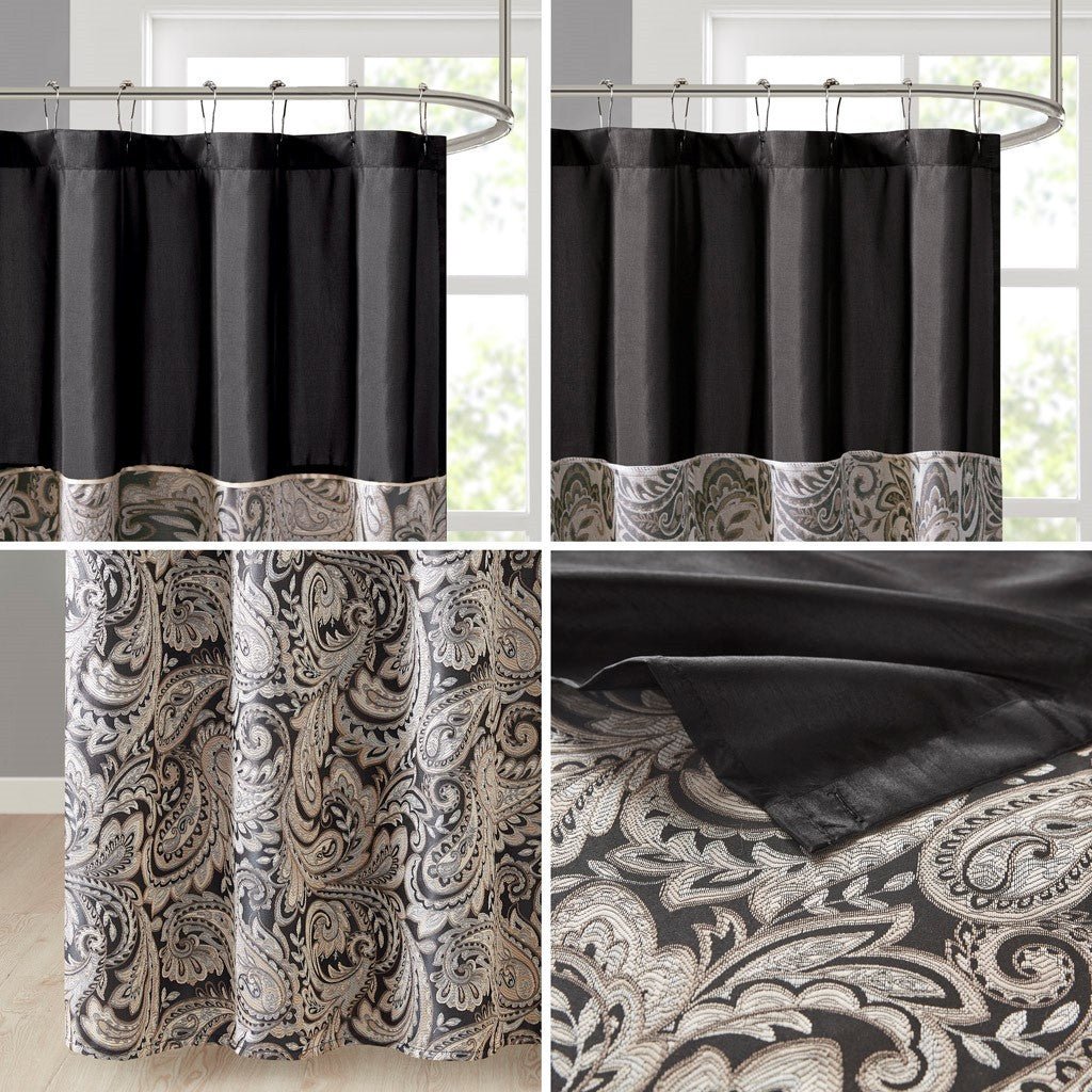 72" x 72" jacquard shower curtain - Tuesday Morning - Shower Curtains