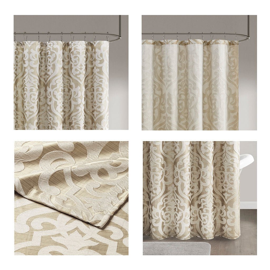 72" x 72" jacquard shower curtain - Tuesday Morning - Shower Curtains
