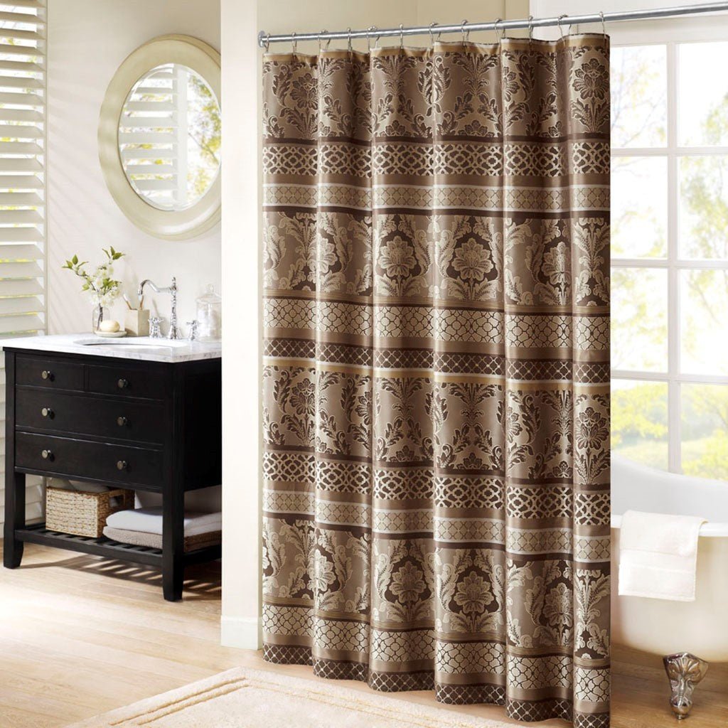 72" x 72" jacquard shower curtain - Tuesday Morning - Shower Curtains