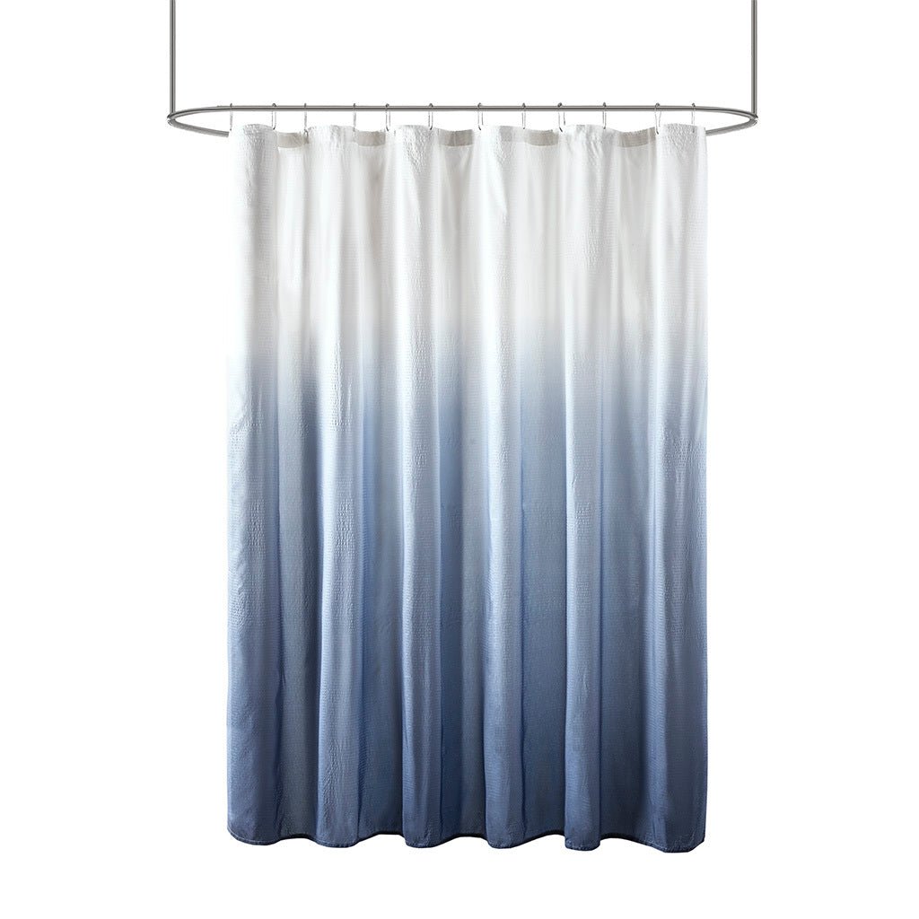 72" x 72" ombre printed seersucker shower curtain - Tuesday Morning - Shower Curtains