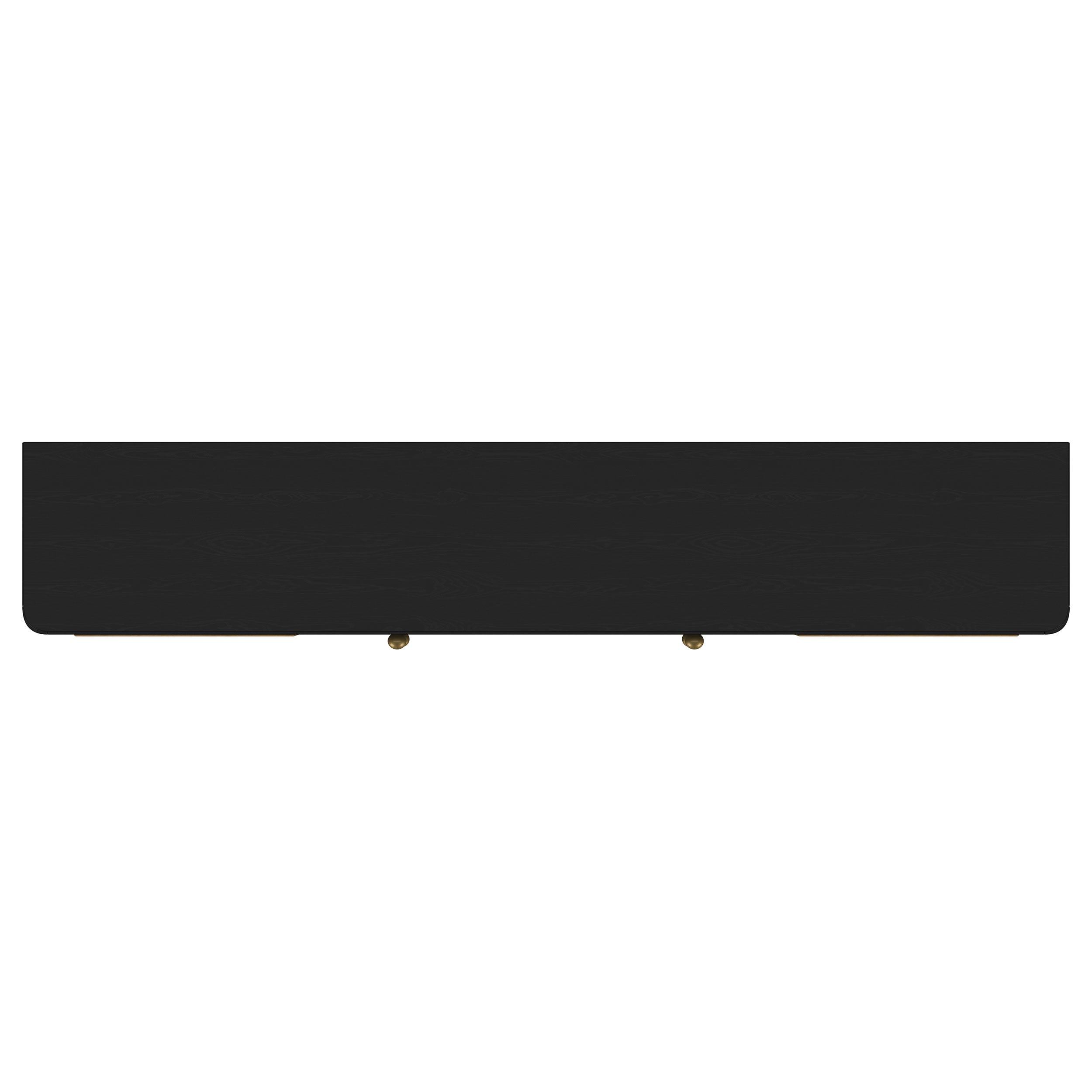 Arini Rattan Cane 2-door TV Stand Media Console Black-