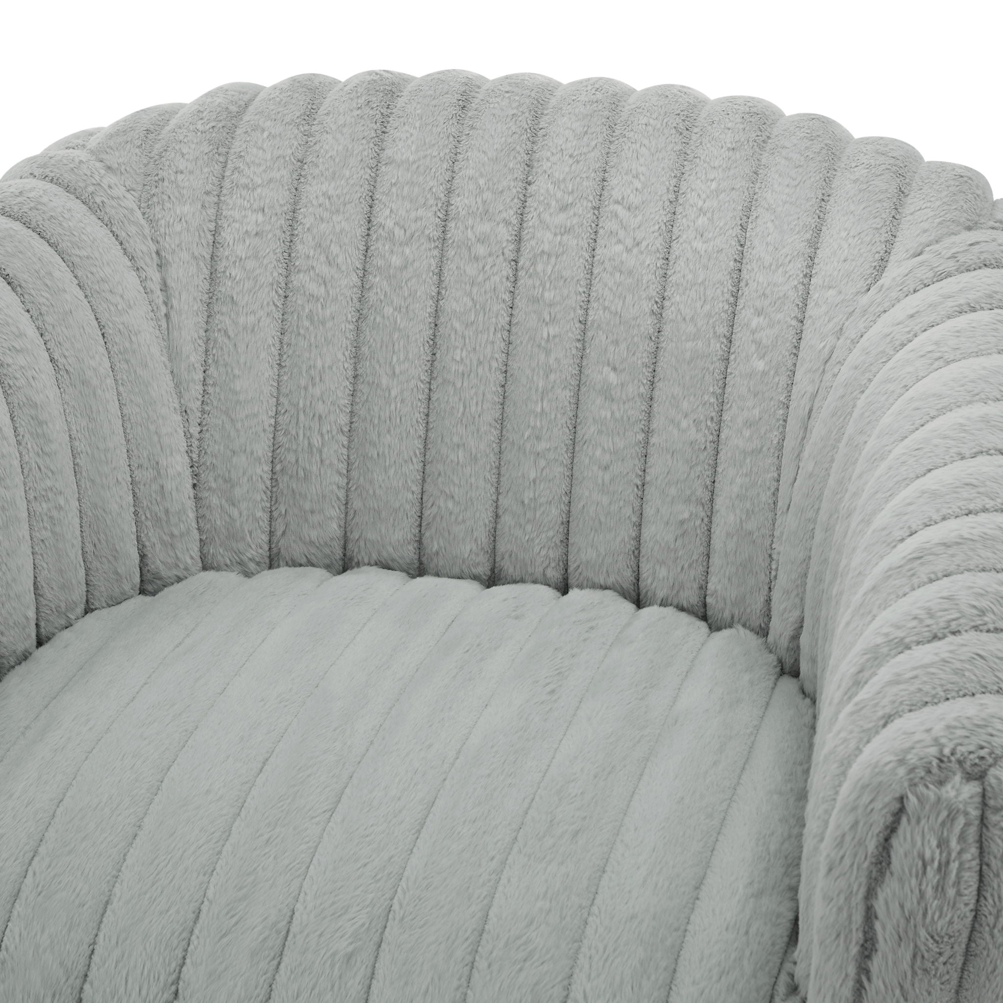 Alexa Barrel Swivel Chair - Grey