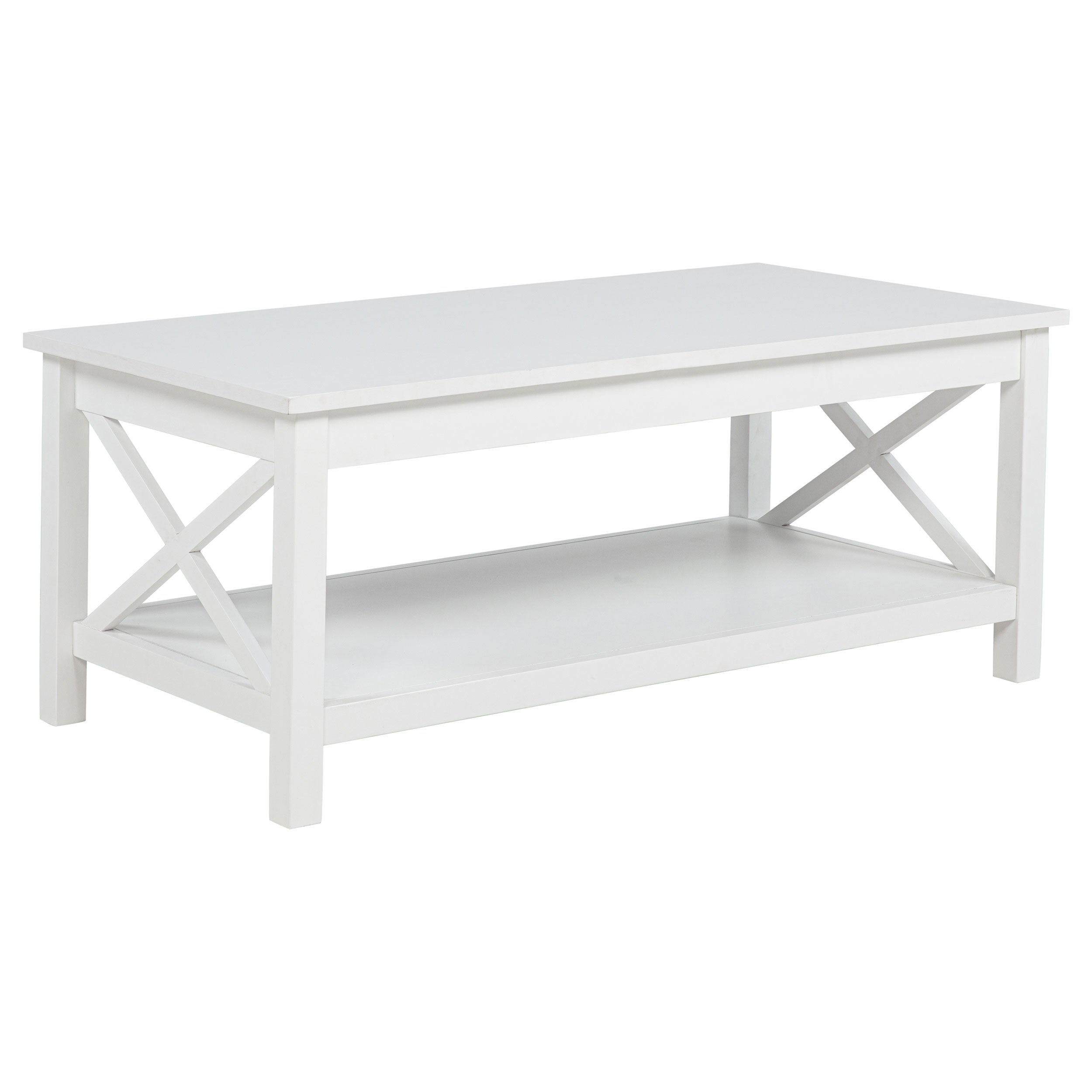 Skyview 44-inch Rectangular Lift Top Coffee Table White-