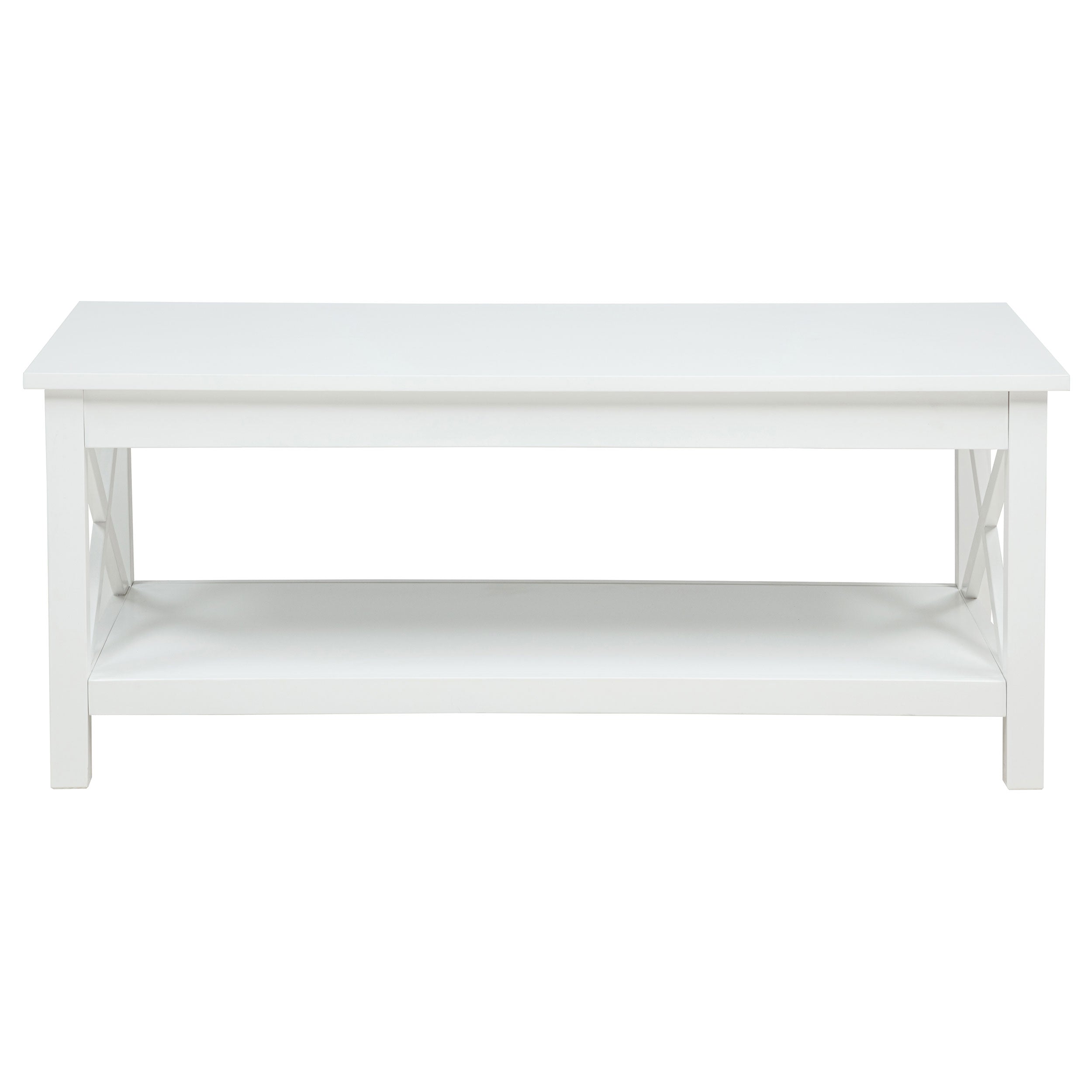 Skyview 44-inch Rectangular Lift Top Coffee Table White-
