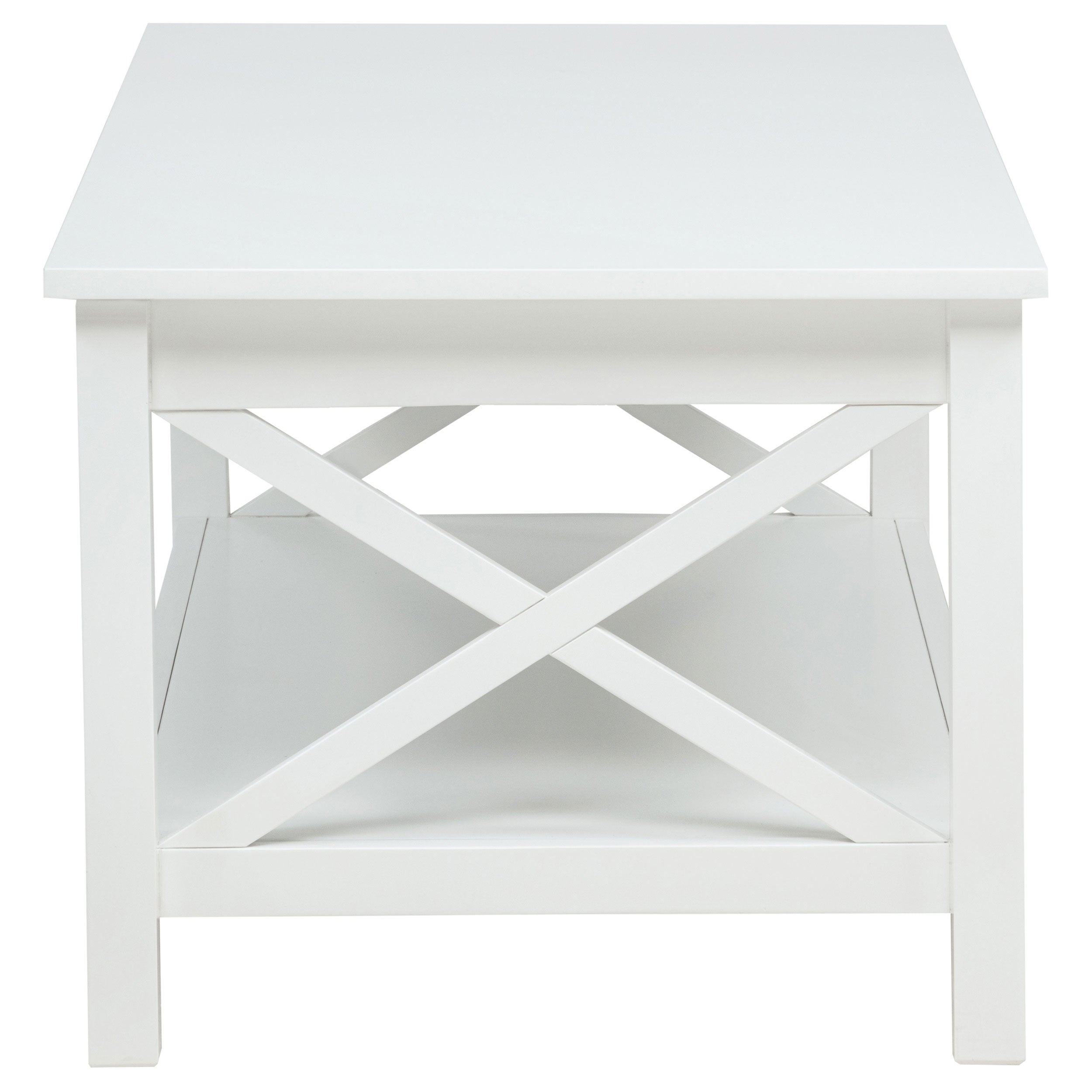 Skyview 44-inch Rectangular Lift Top Coffee Table White-