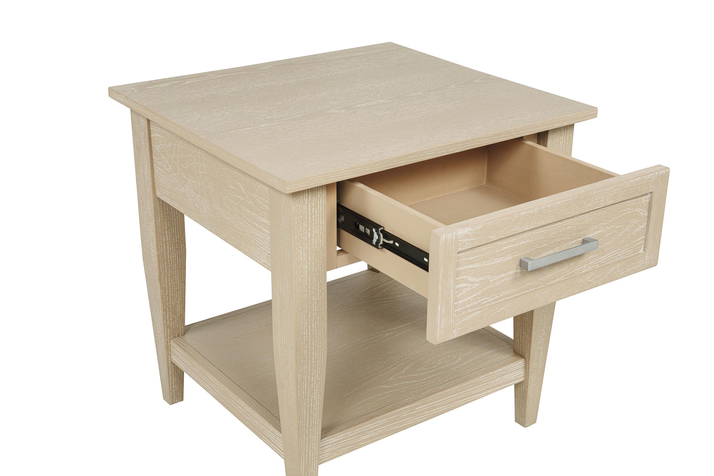 Lindenton 1-drawer Wood Occasional Side End Table Blonde-