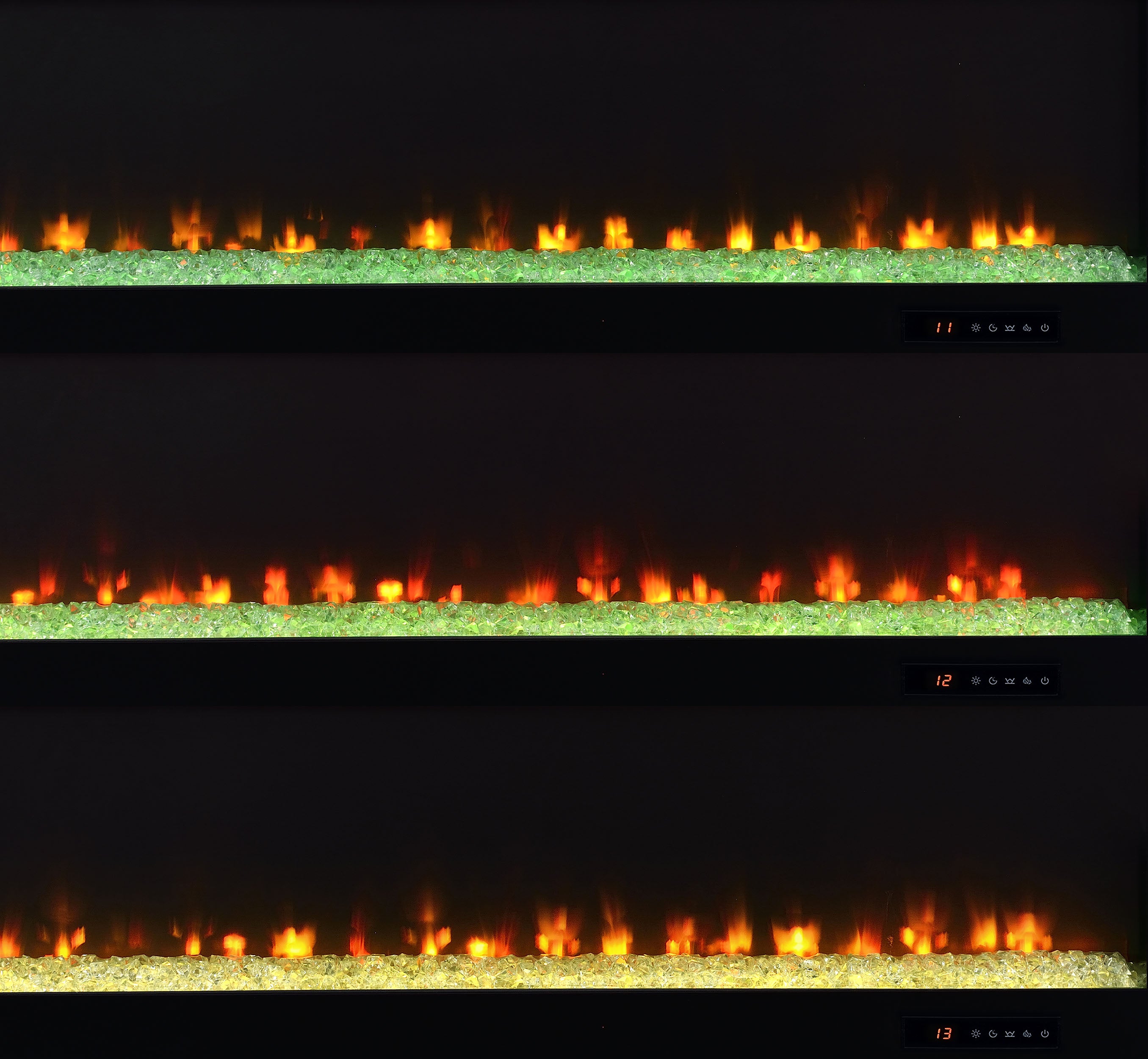 Eddy 79-inch 2-door TV Stand Fireplace Media Console Mango-