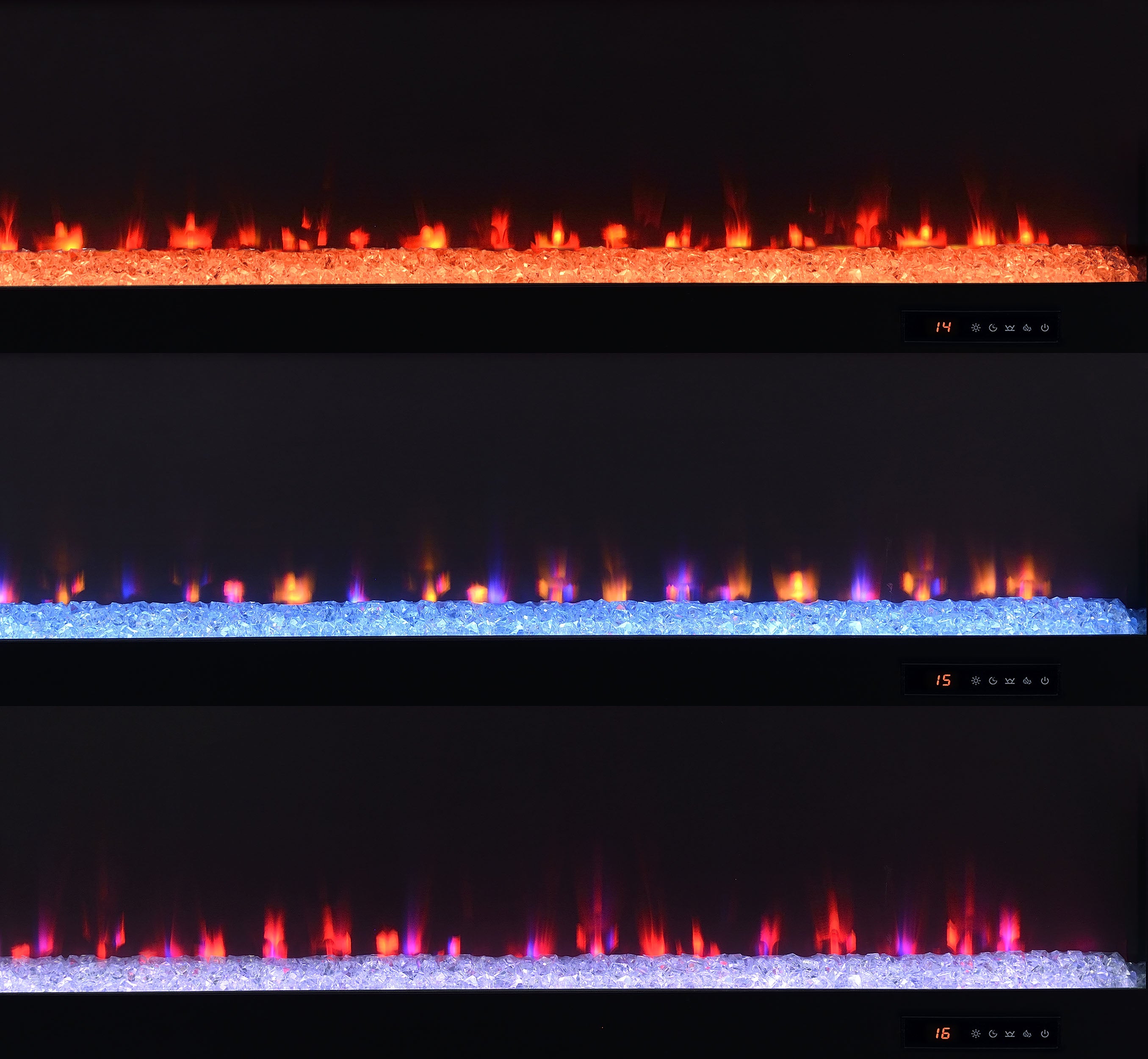 Eddy 79-inch 2-door TV Stand Fireplace Media Console Mango-