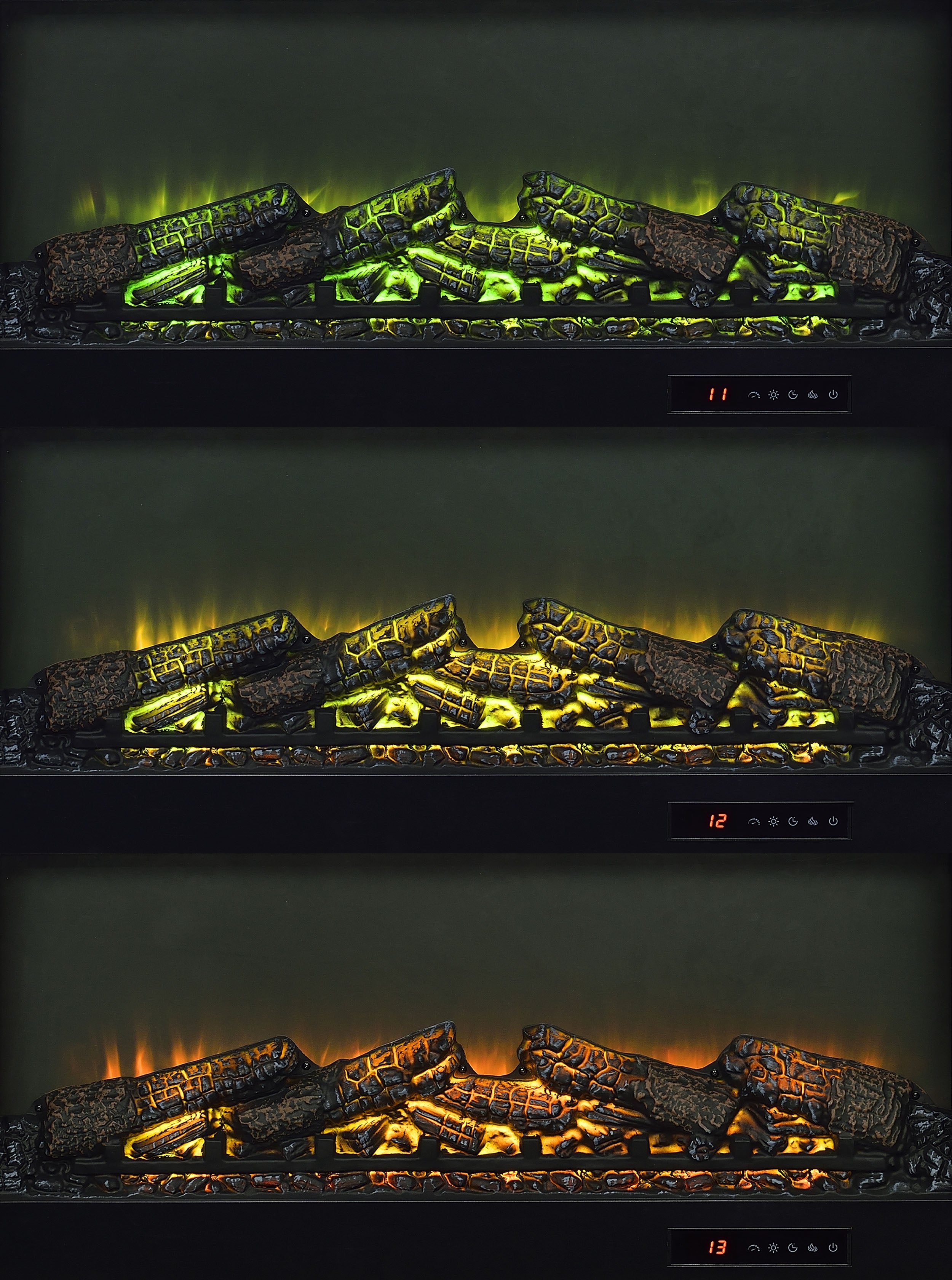 Fuller 60-inch 2-door TV Stand Fireplace Media Console Mango-