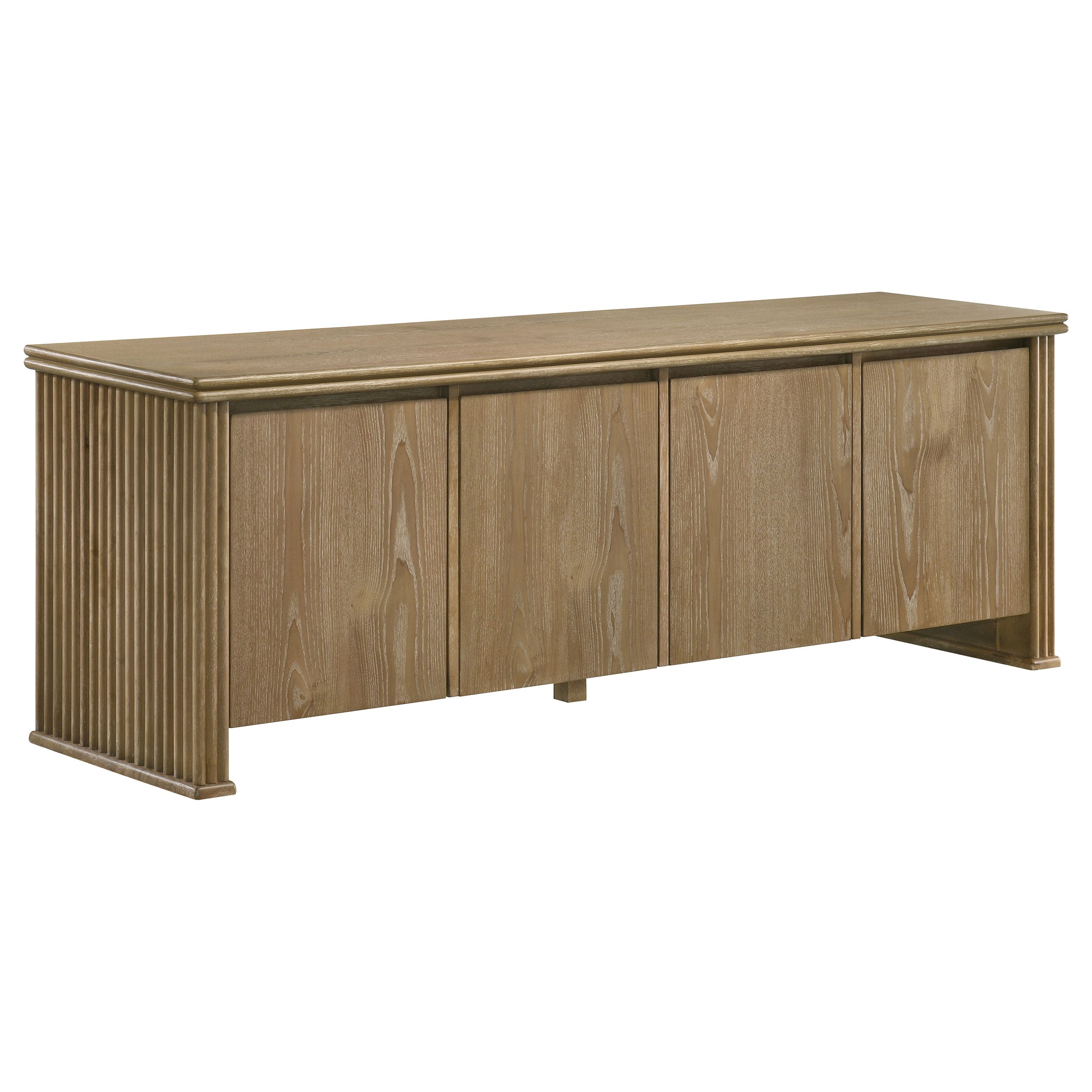 Adina 70-inch TV Stand Media Console Distressed Light Brown-