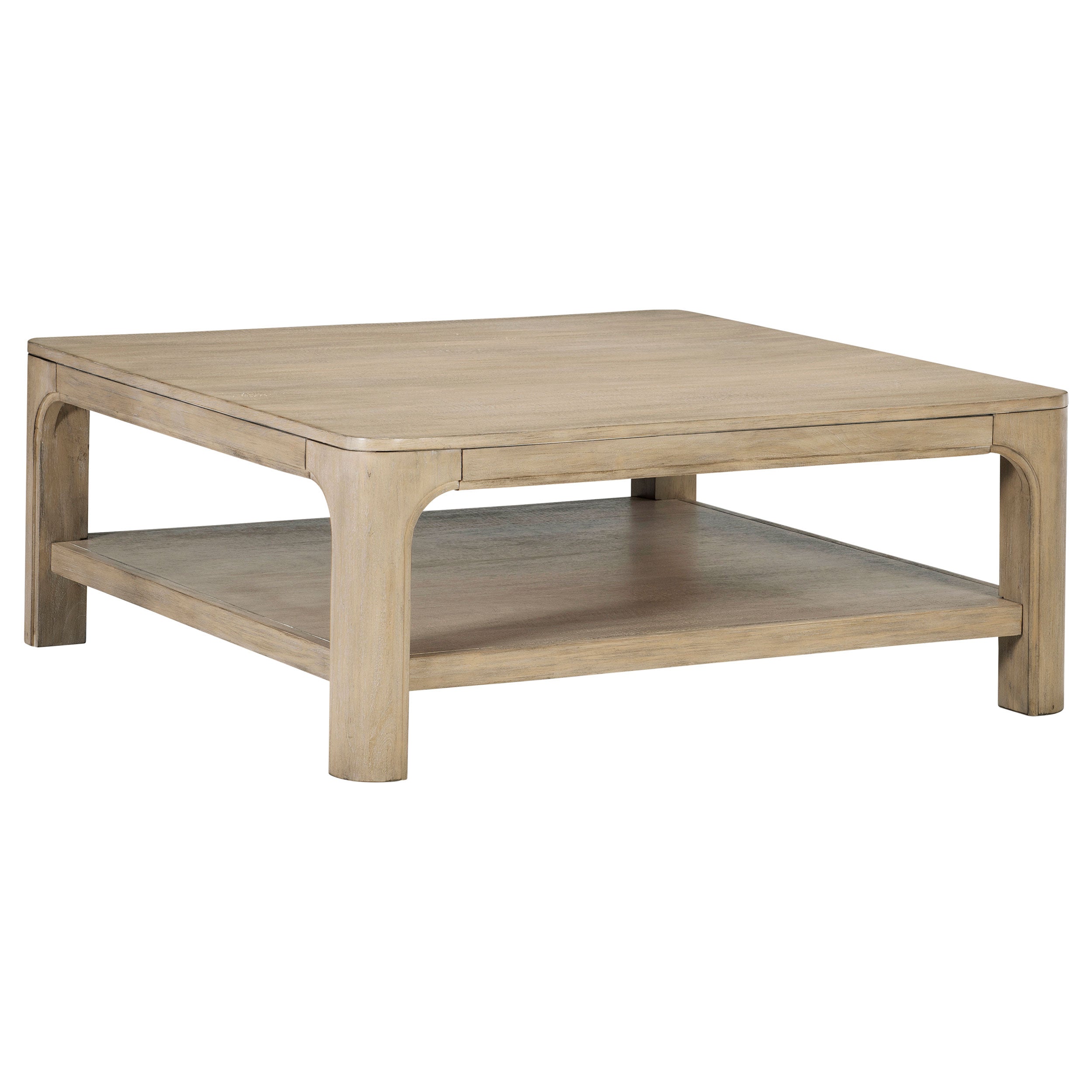 Solano Square Wood Cocktail Coffee Table Weathered Mango-