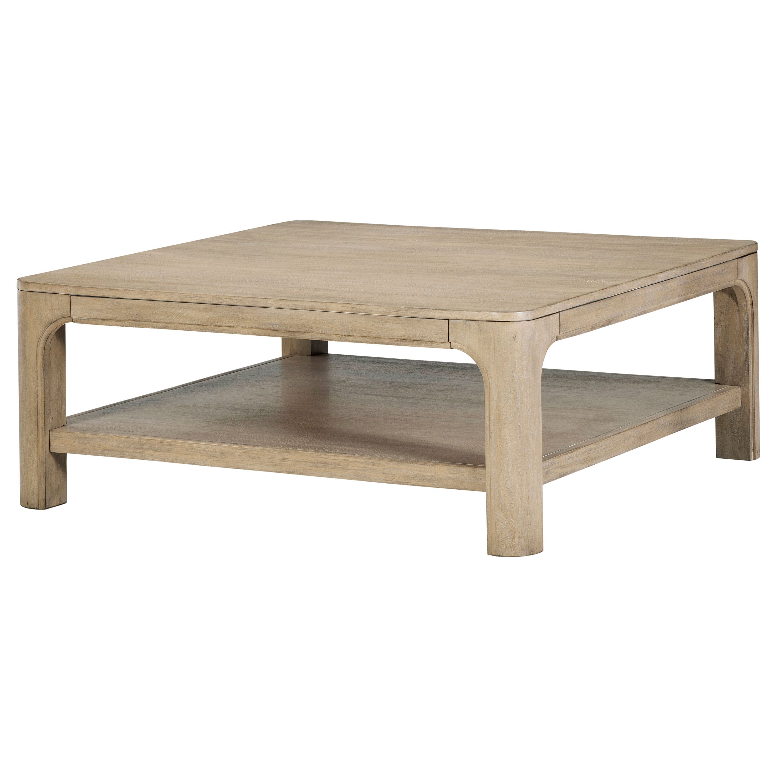 Solano Square Wood Cocktail Coffee Table Weathered Mango-