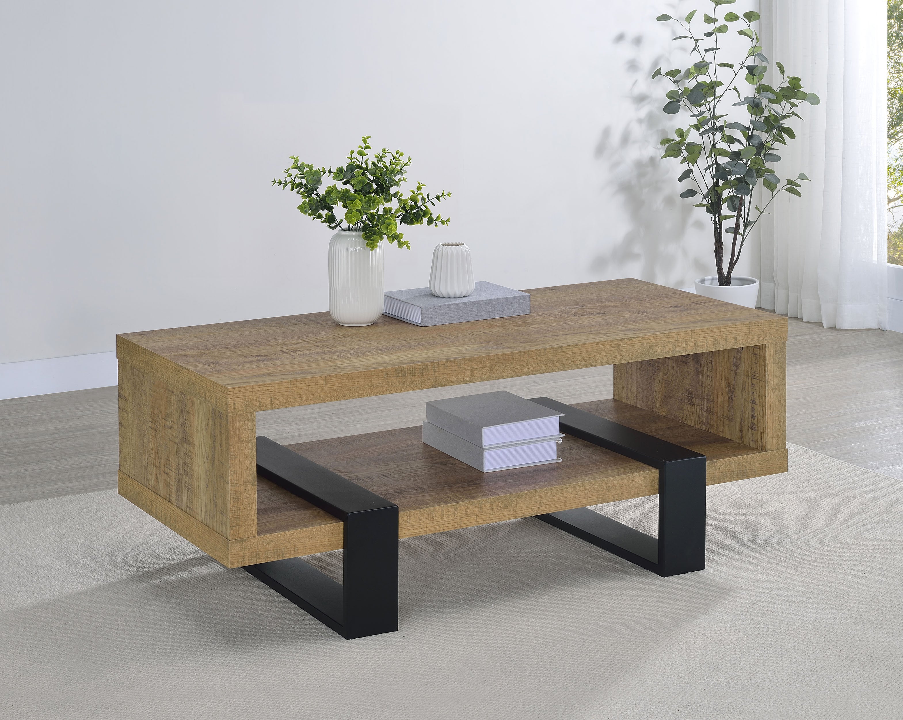 Dinard Engineered Wood Cocktail Coffee Table Mango-