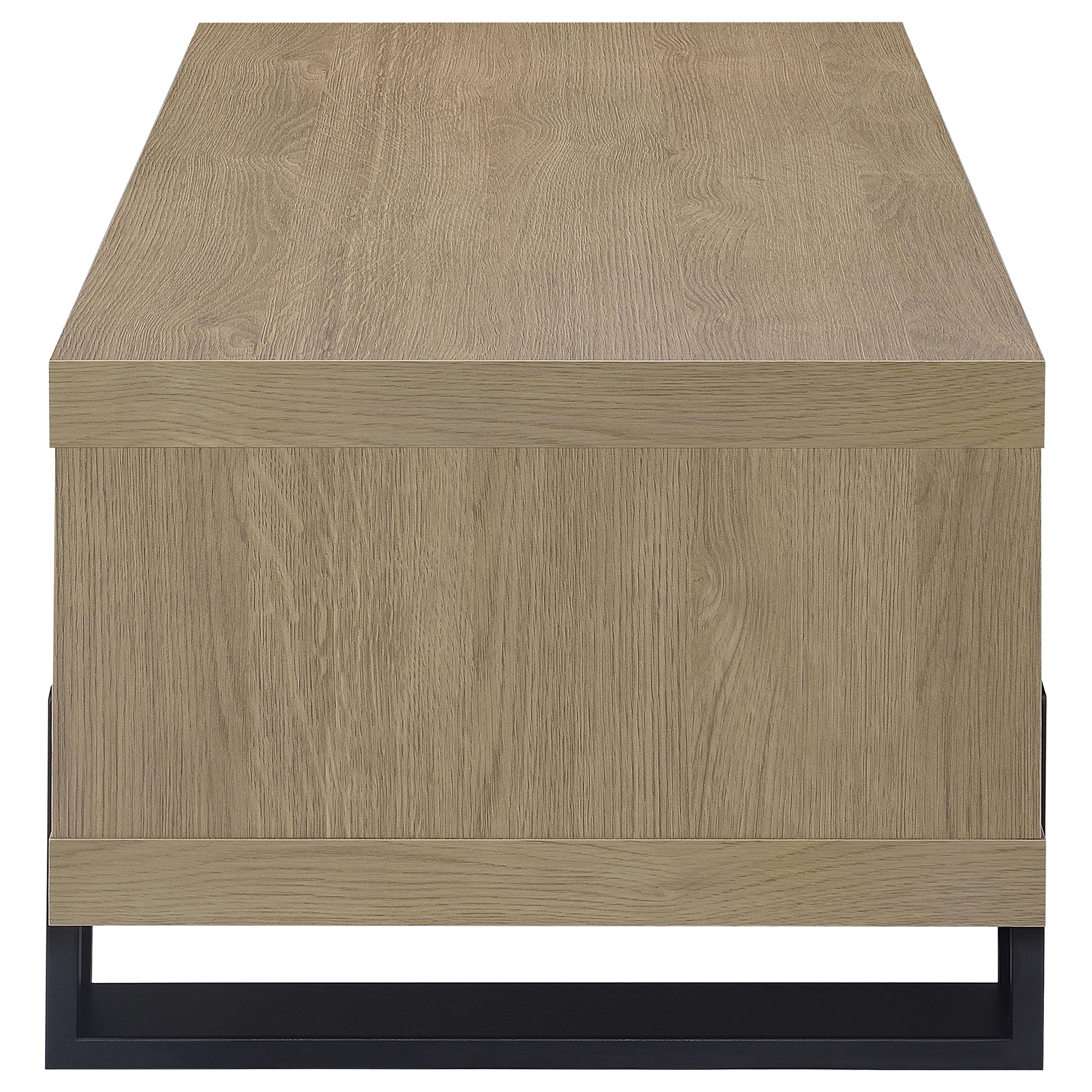 Dinard Engineered Wood Cocktail Coffee Table Latte-