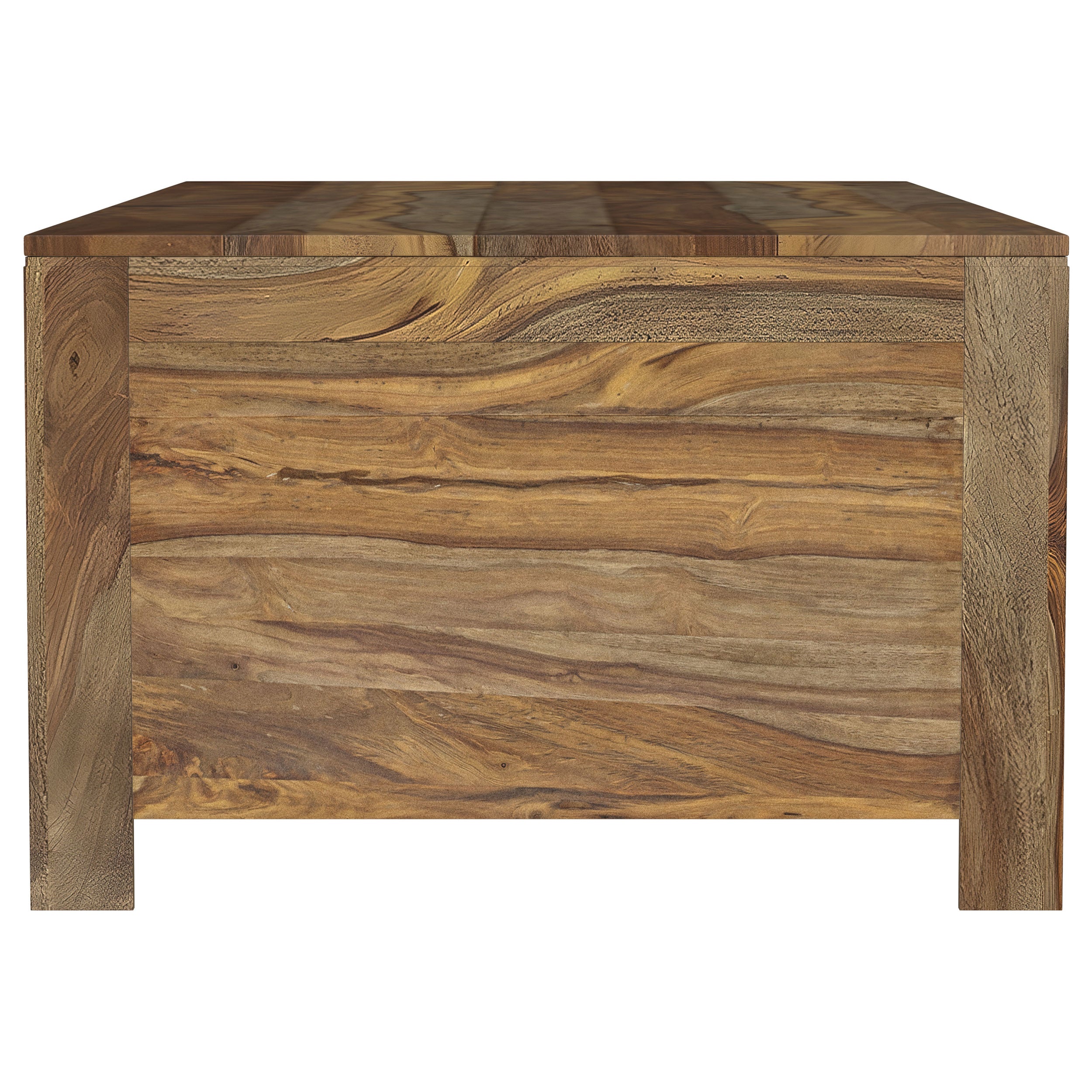 Esther 6-drawer Solid Wood Coffee Table Natural Sheesham-CoasterElevations