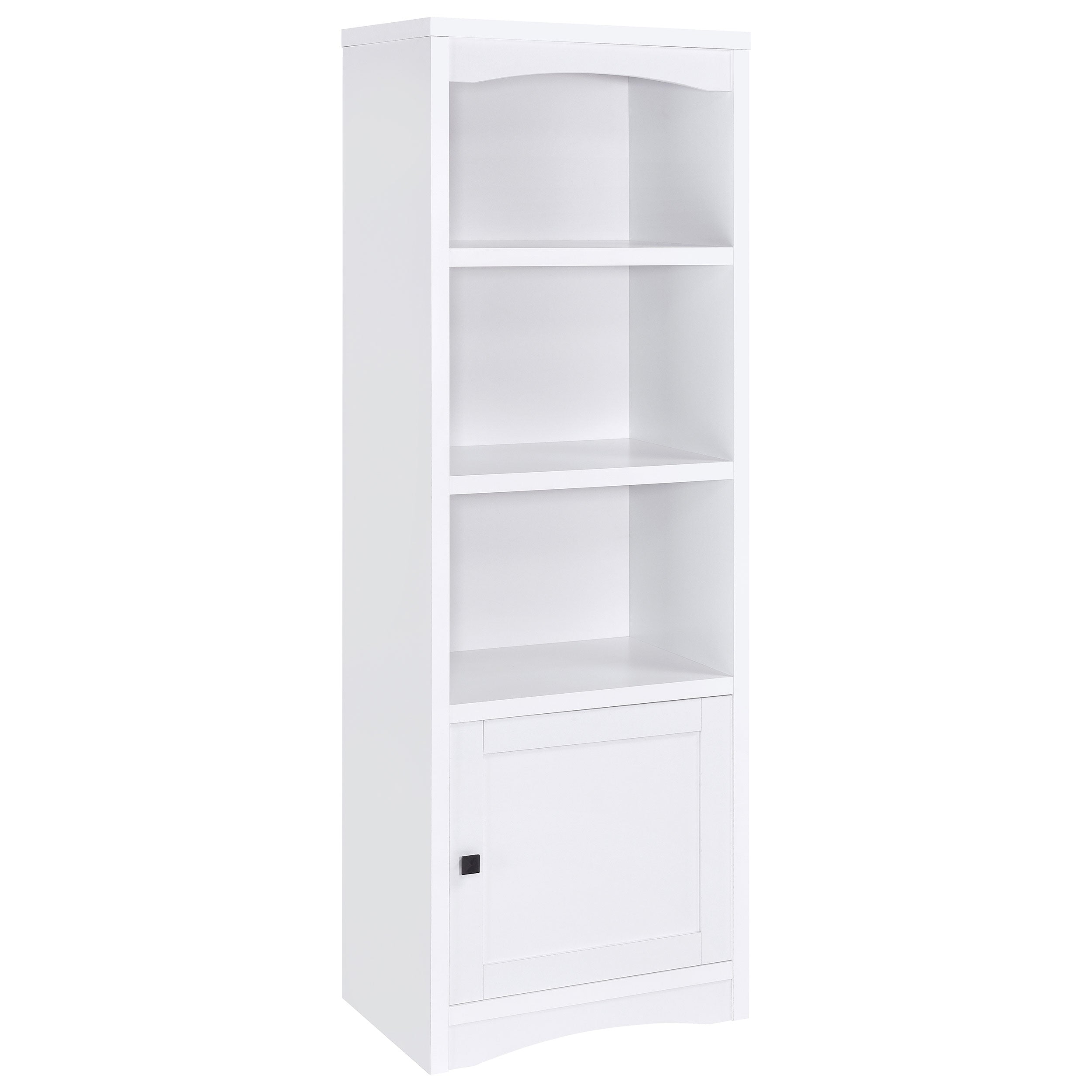Laughlin 4-shelf Engineered Wood Media Tower White-